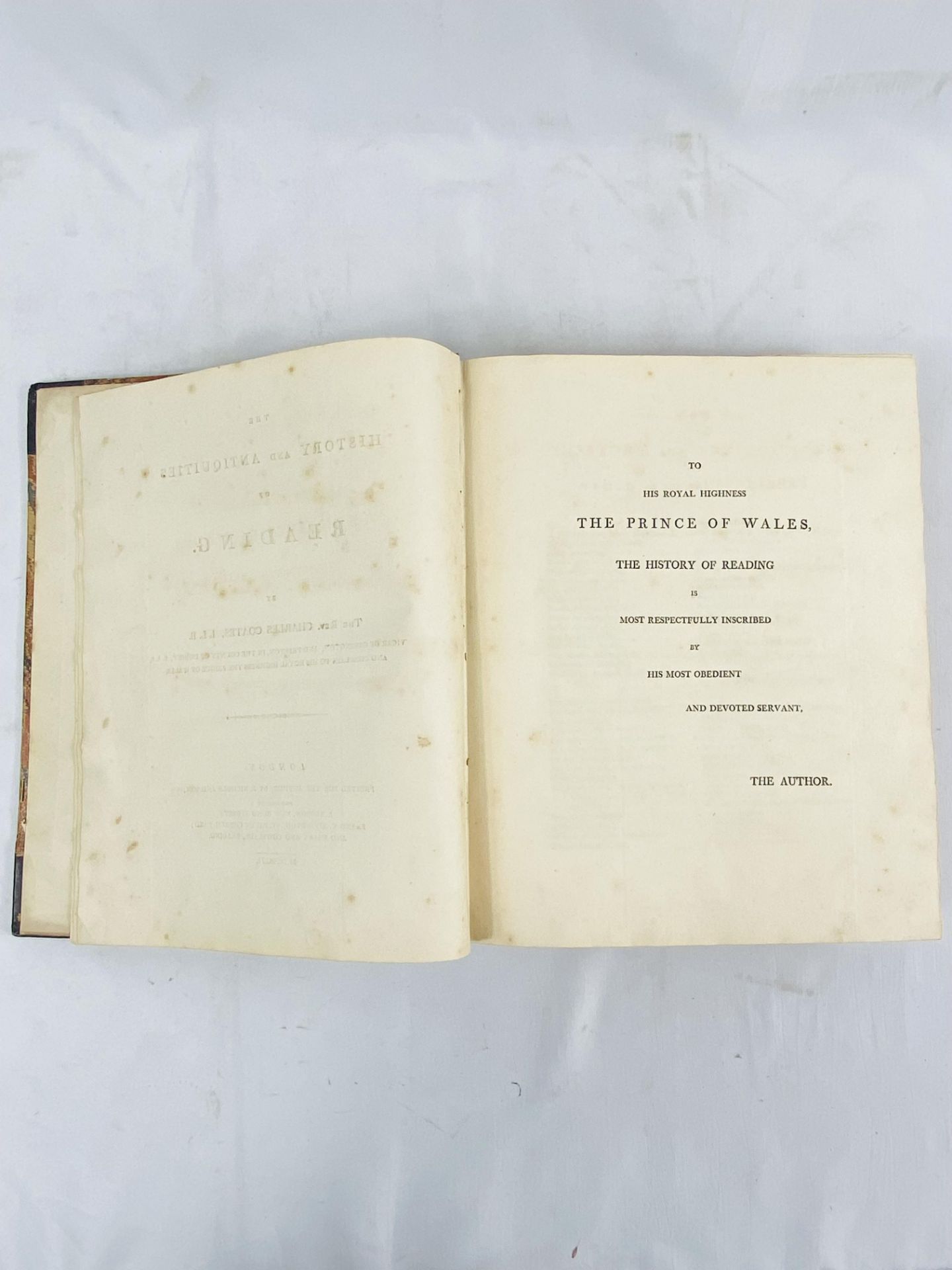 The History and Antiquities of Reading by The Rev. Charles Coates, 1802 - Image 3 of 4