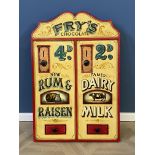 Contemporary hand painted Fry's chocolate decorative wall hanging