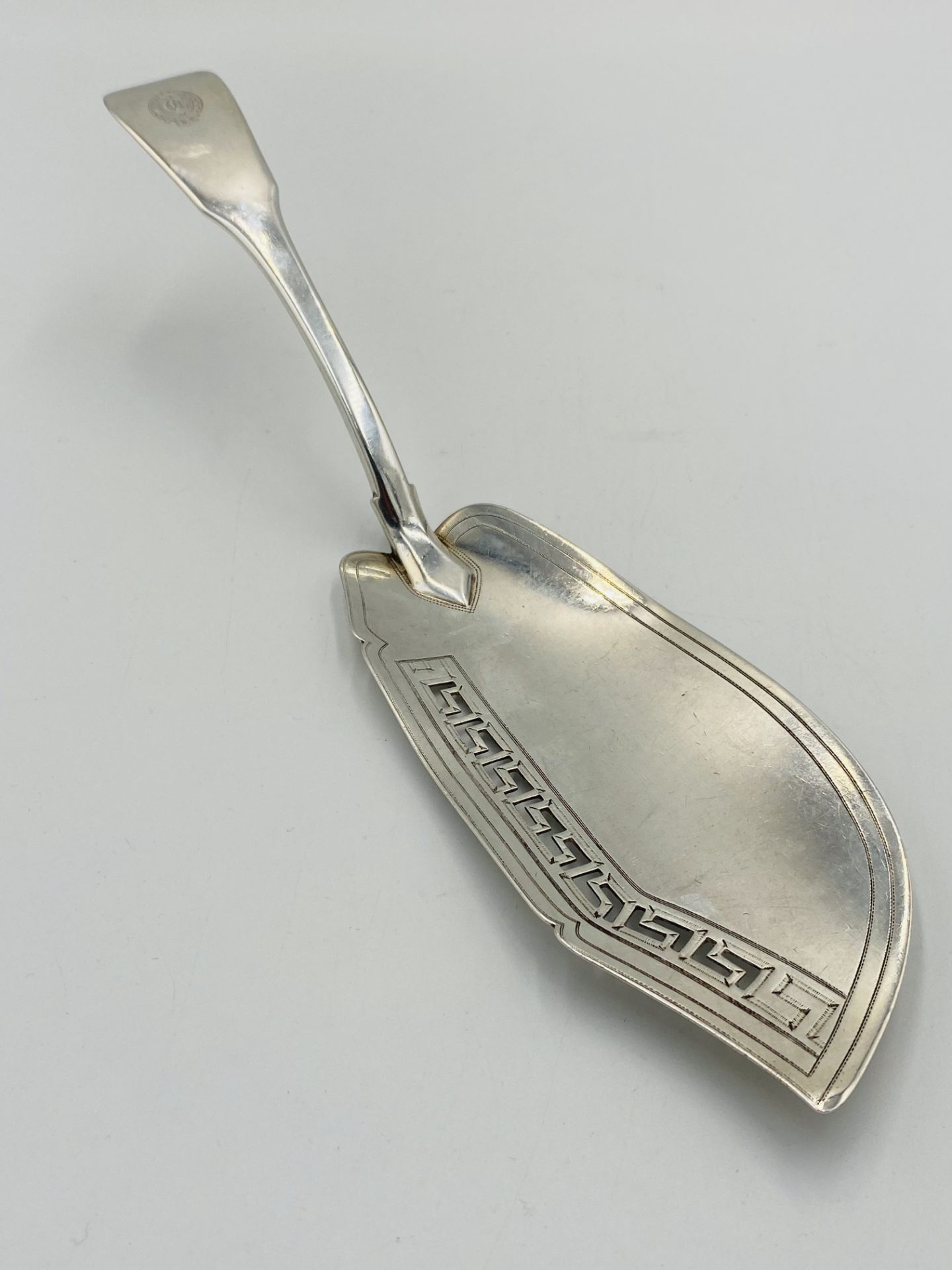 Georgian silver fish slice, London 1807