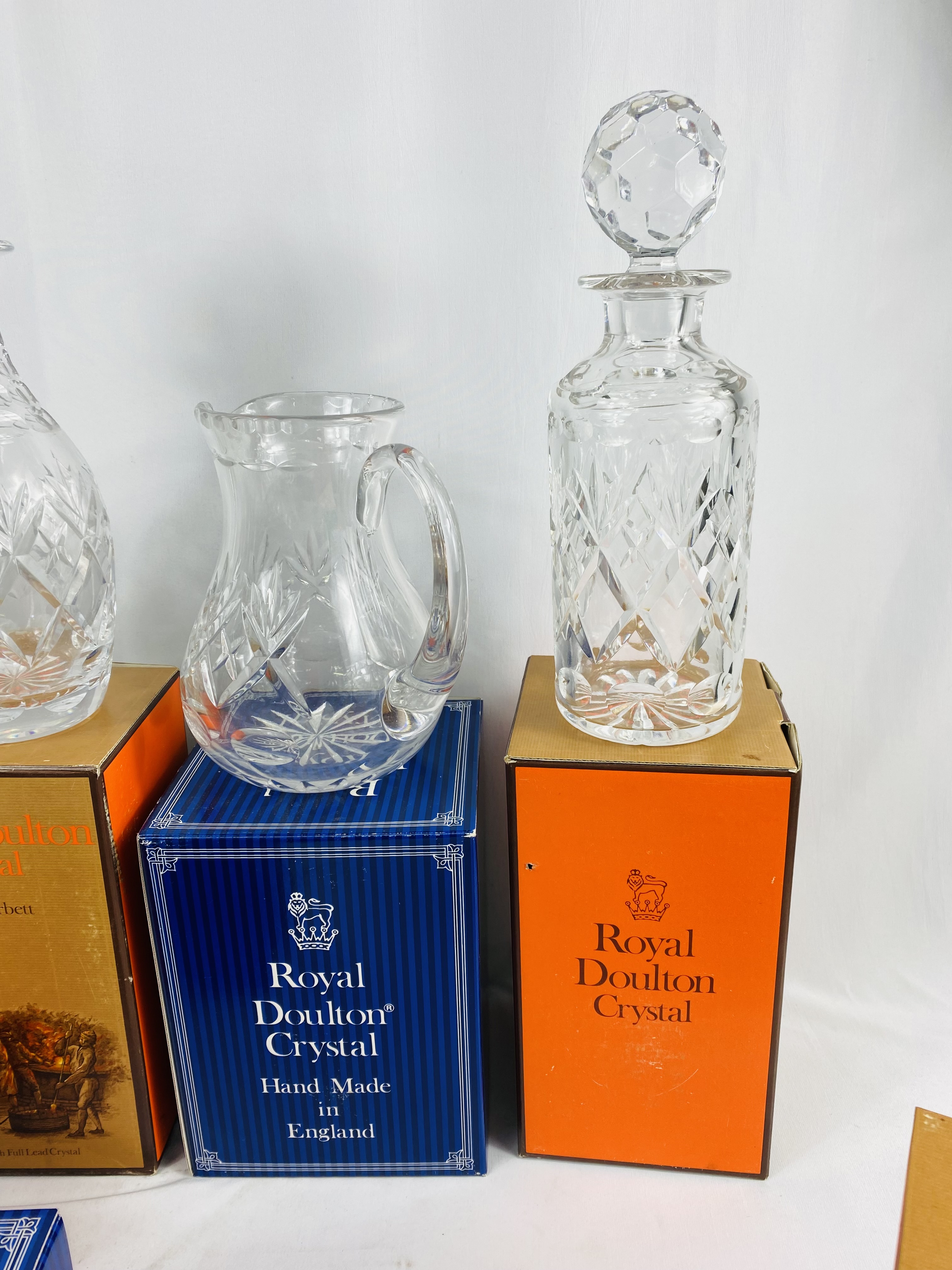 Twelve boxed items of Royal Doulton crystal - Image 5 of 8