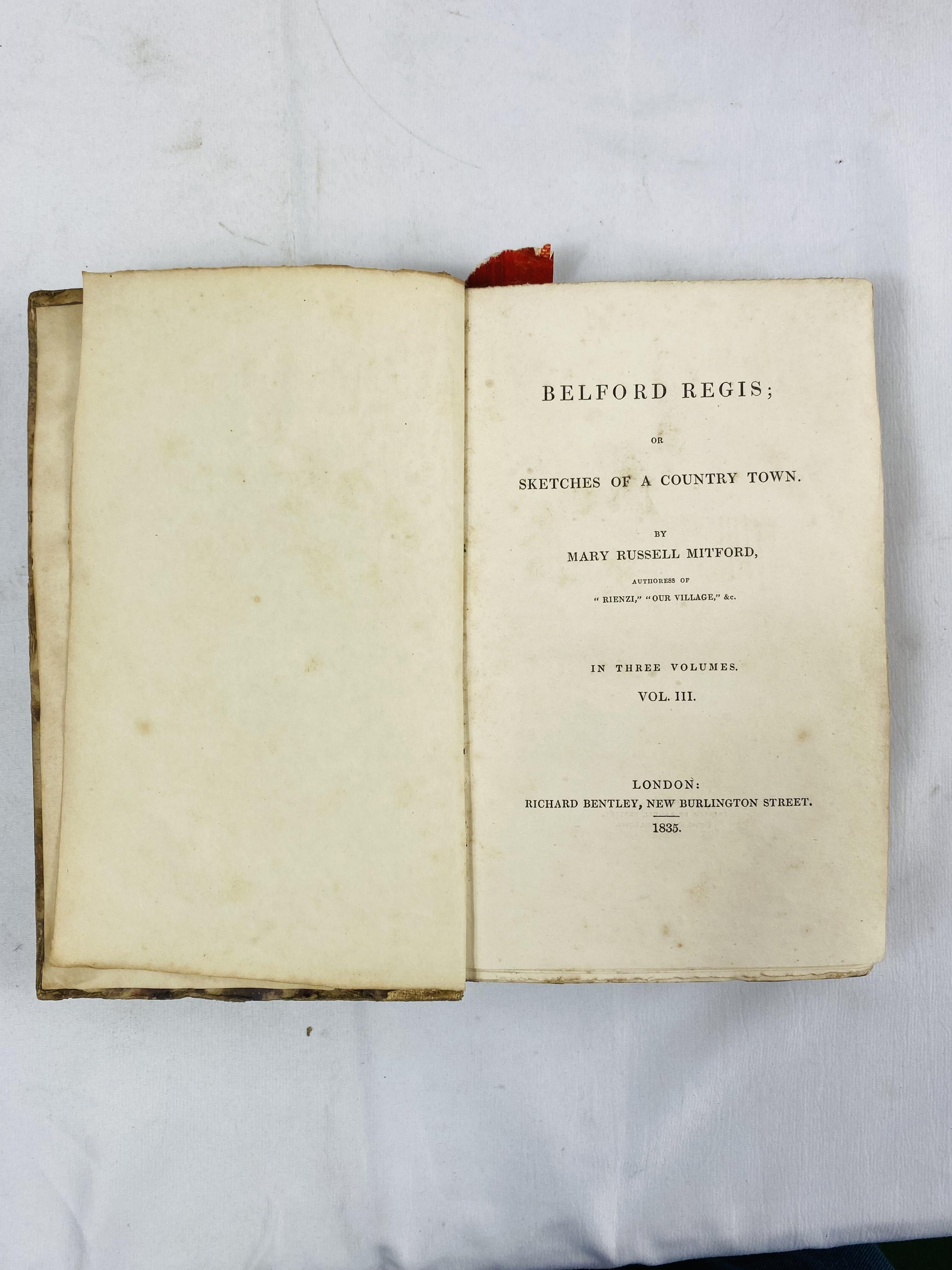 Belford Regis or Sketches of a Country Town by Mary Russell Mitford, 1835 - Image 6 of 7