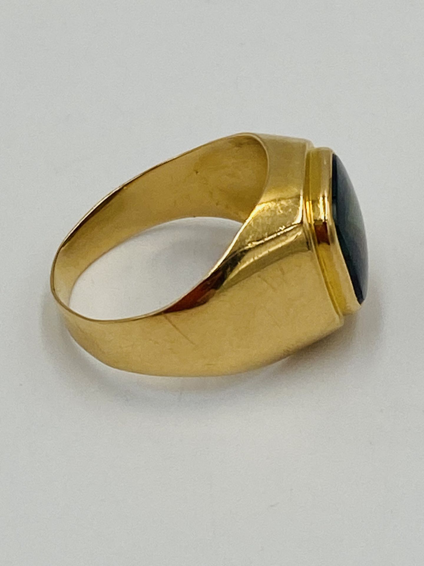 18ct gold signet ring - Bild 4 aus 5