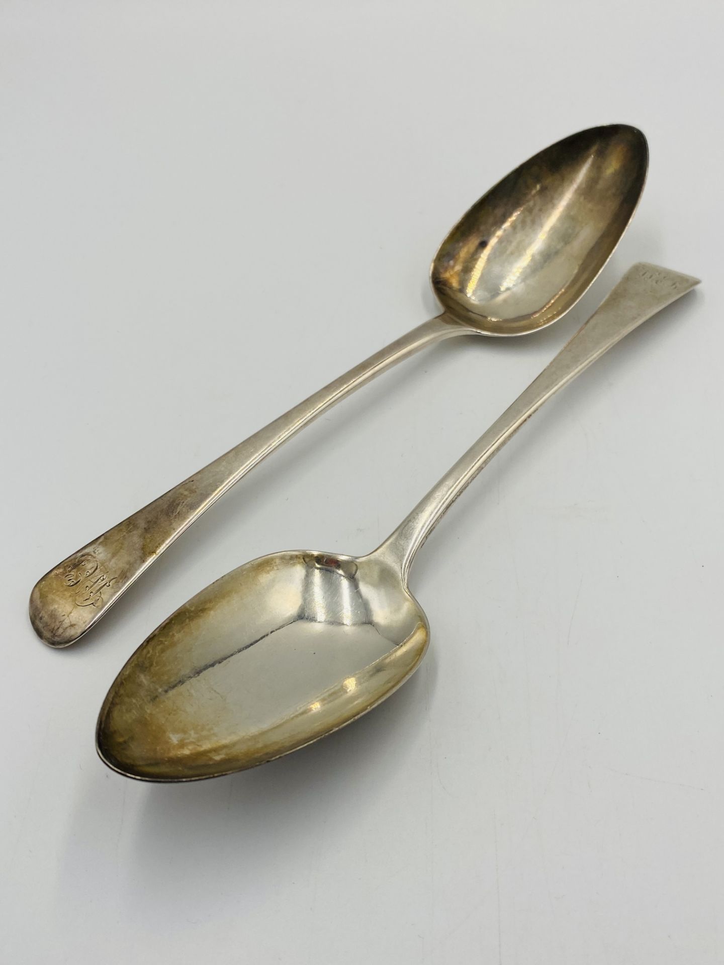Pair of silver serving spoons - Image 4 of 6