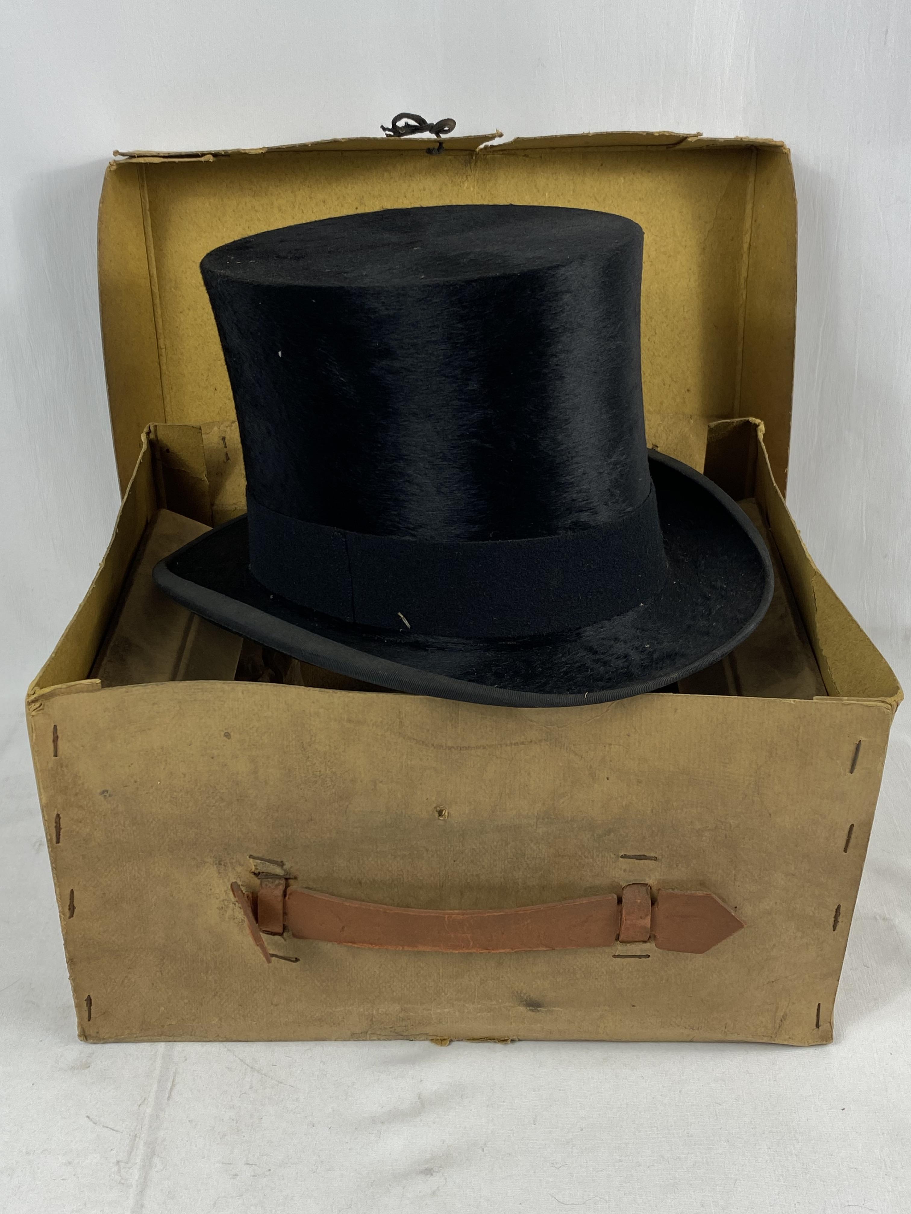Dunn & Co childs silk top hat - Image 2 of 7
