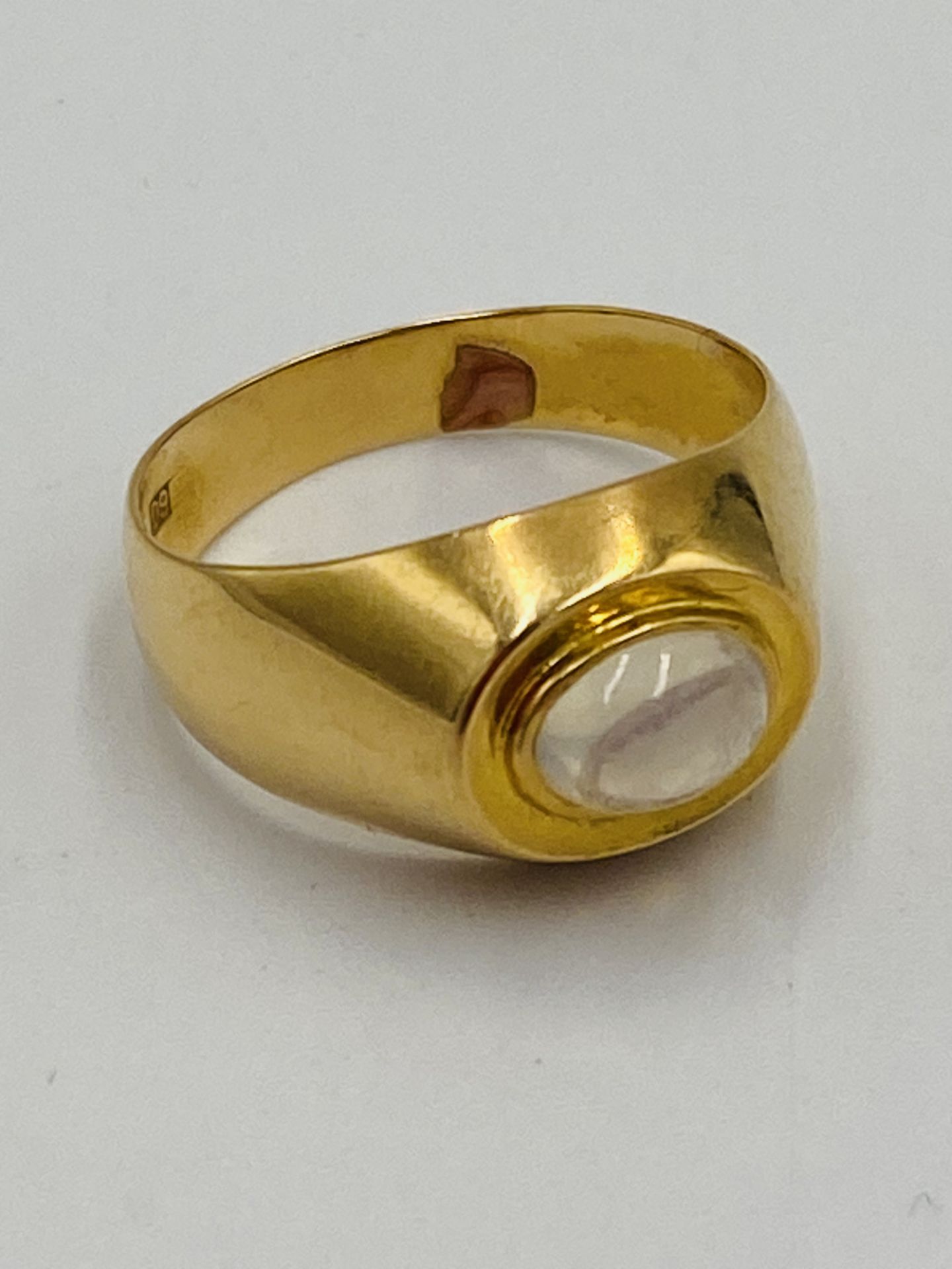 18ct gold signet ring - Bild 4 aus 4