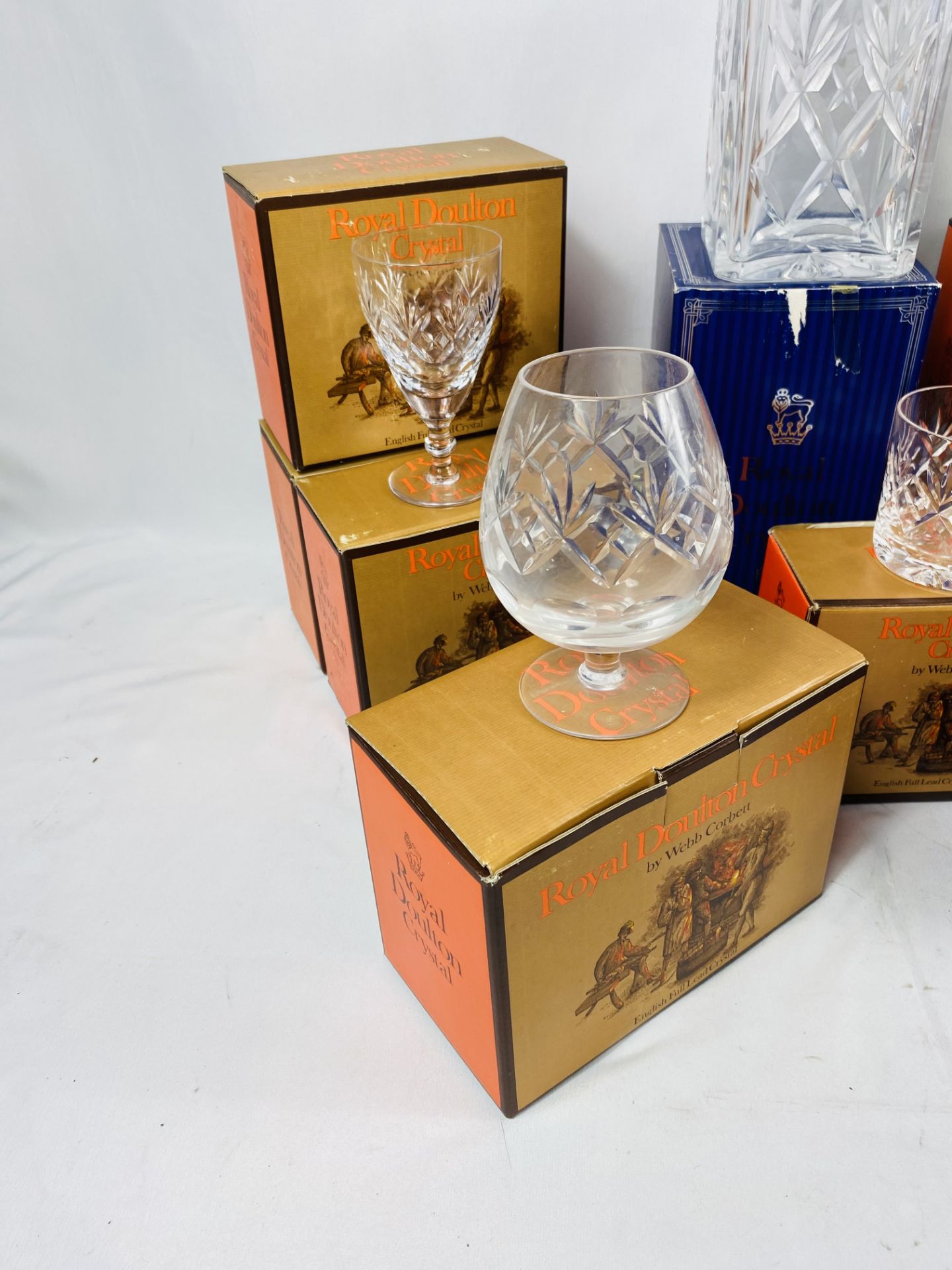 Twelve boxed items of Royal Doulton crystal - Image 2 of 8
