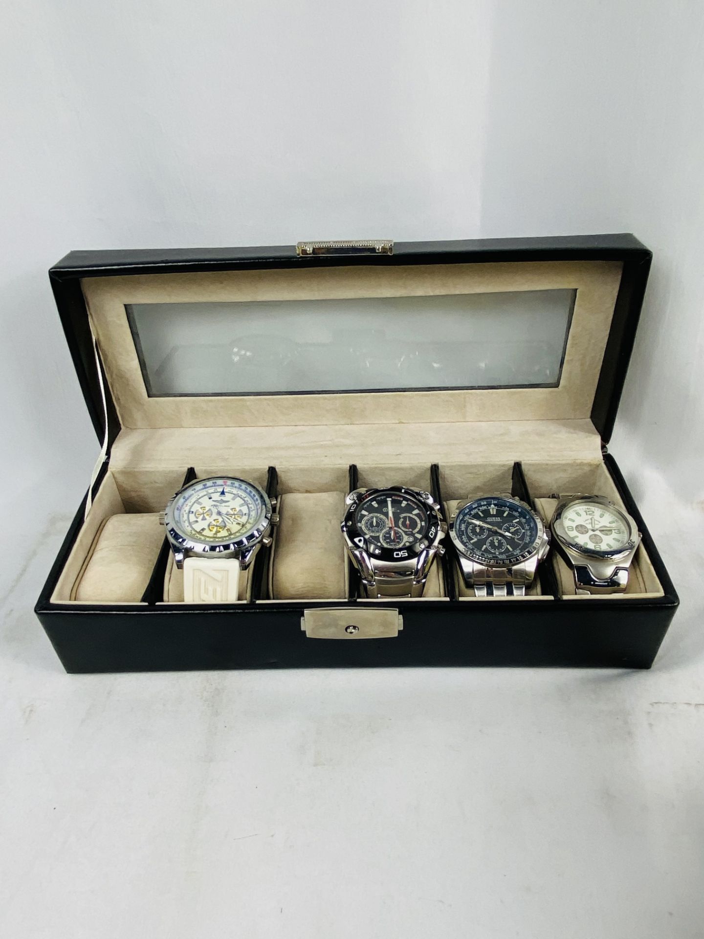 Casio G Shock watch together with six other watches - Bild 2 aus 6