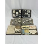 Two photograph albums and quantity of postcards