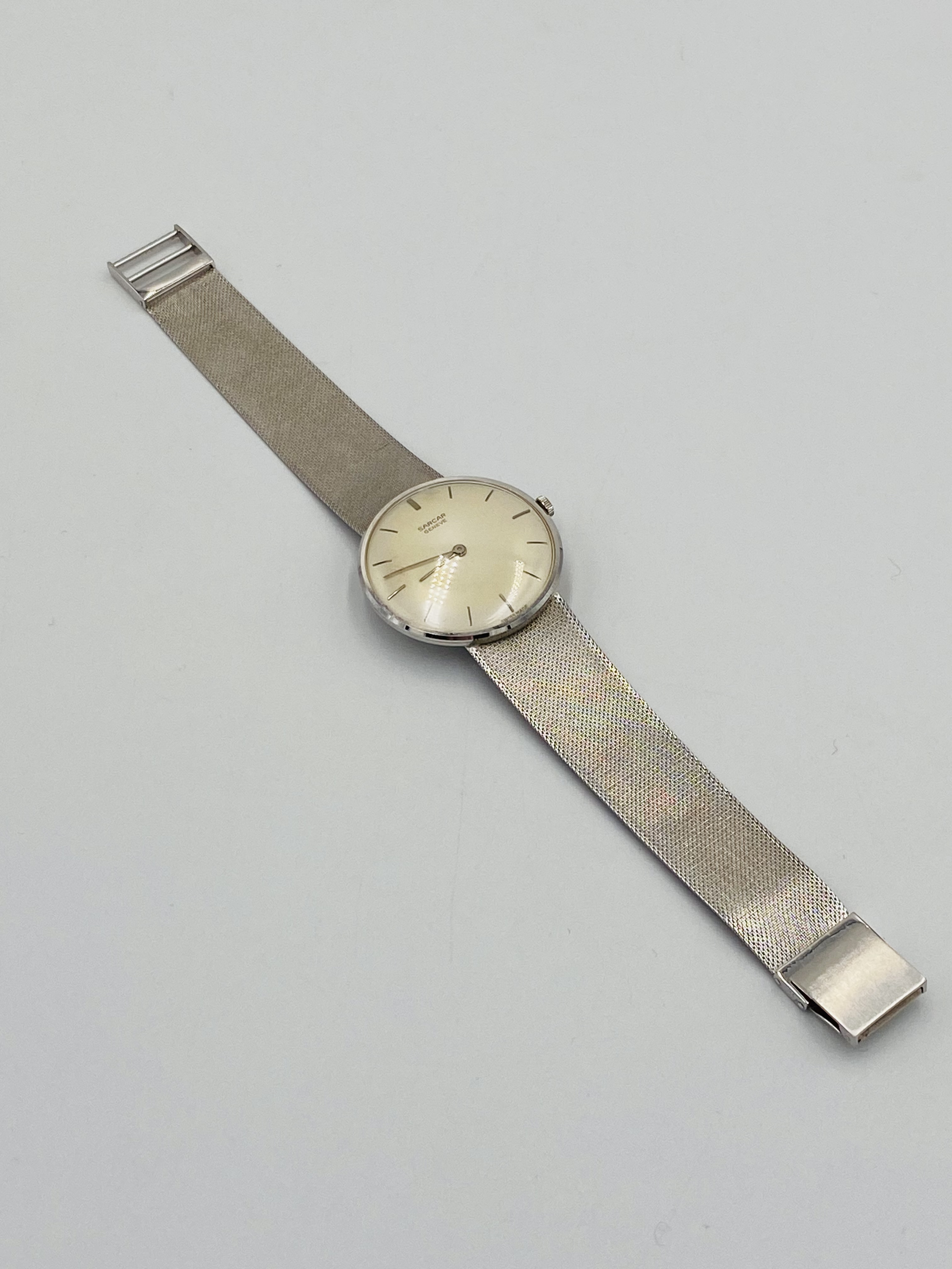Sarcar Geneve wristwatch with 18ct gold strap - Image 4 of 7