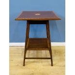 Edwardian mahogany two tier occasional table