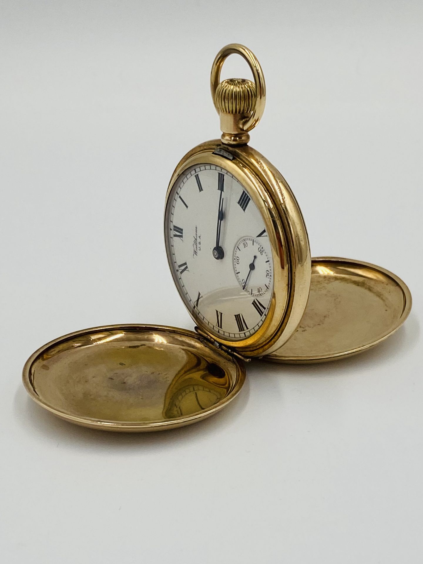 Gold plated pocket watch - Image 2 of 6