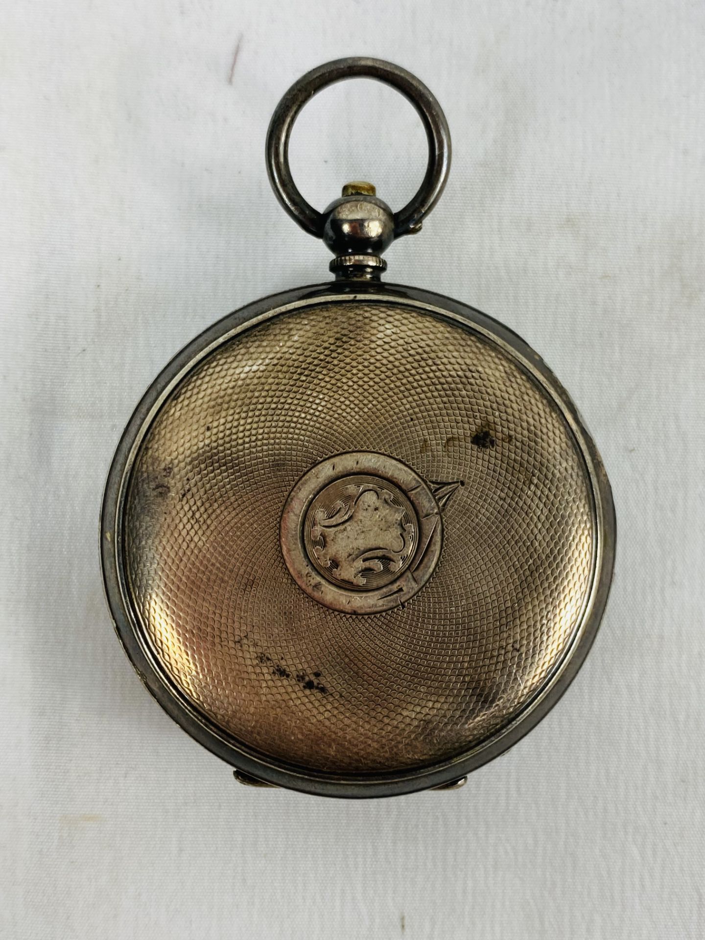 Three silver cased pocket watches, together with another - Bild 5 aus 9