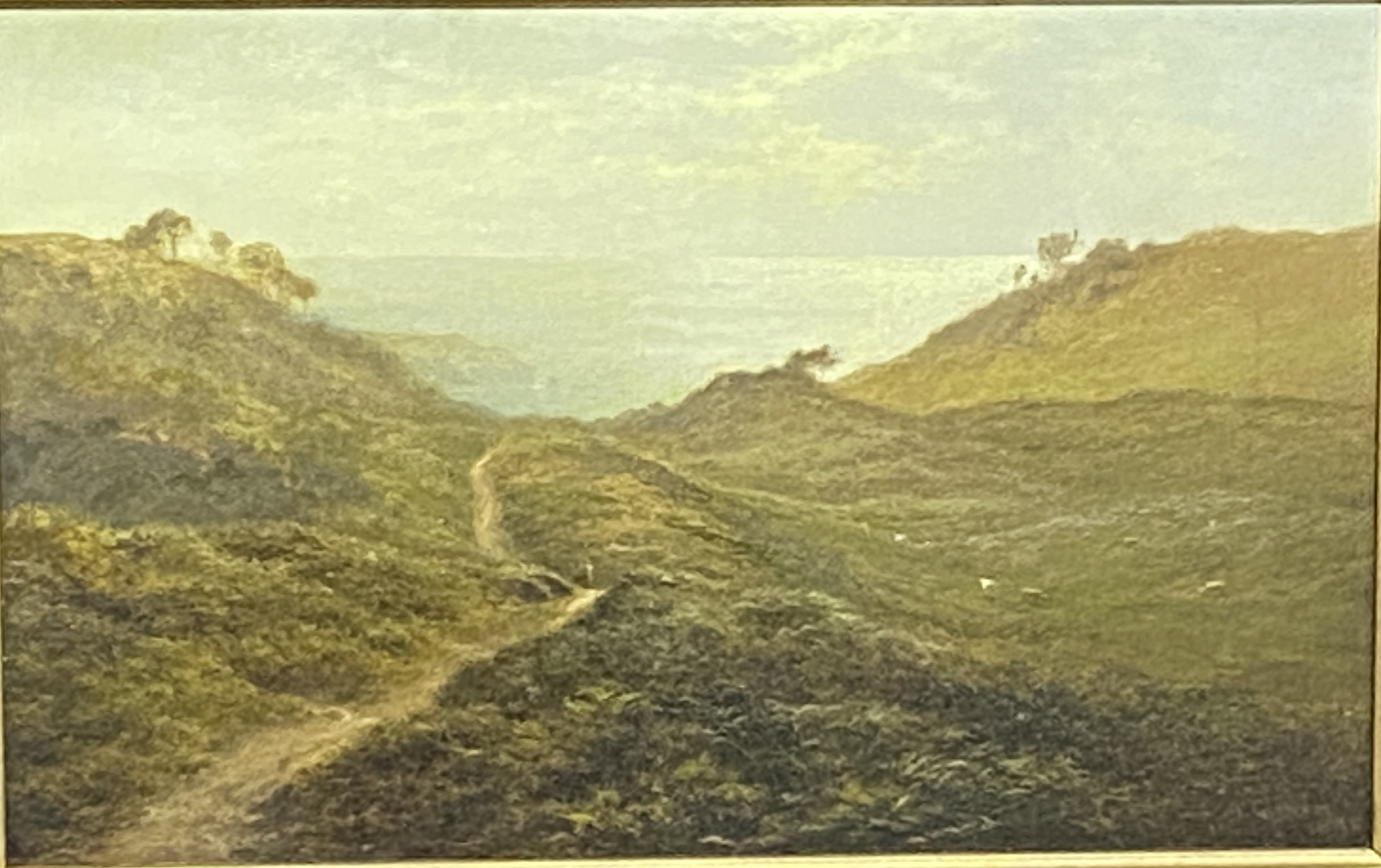 Arthur Gilbert (1819 -1895), framed and glazed oil on canvas of a coastal scene