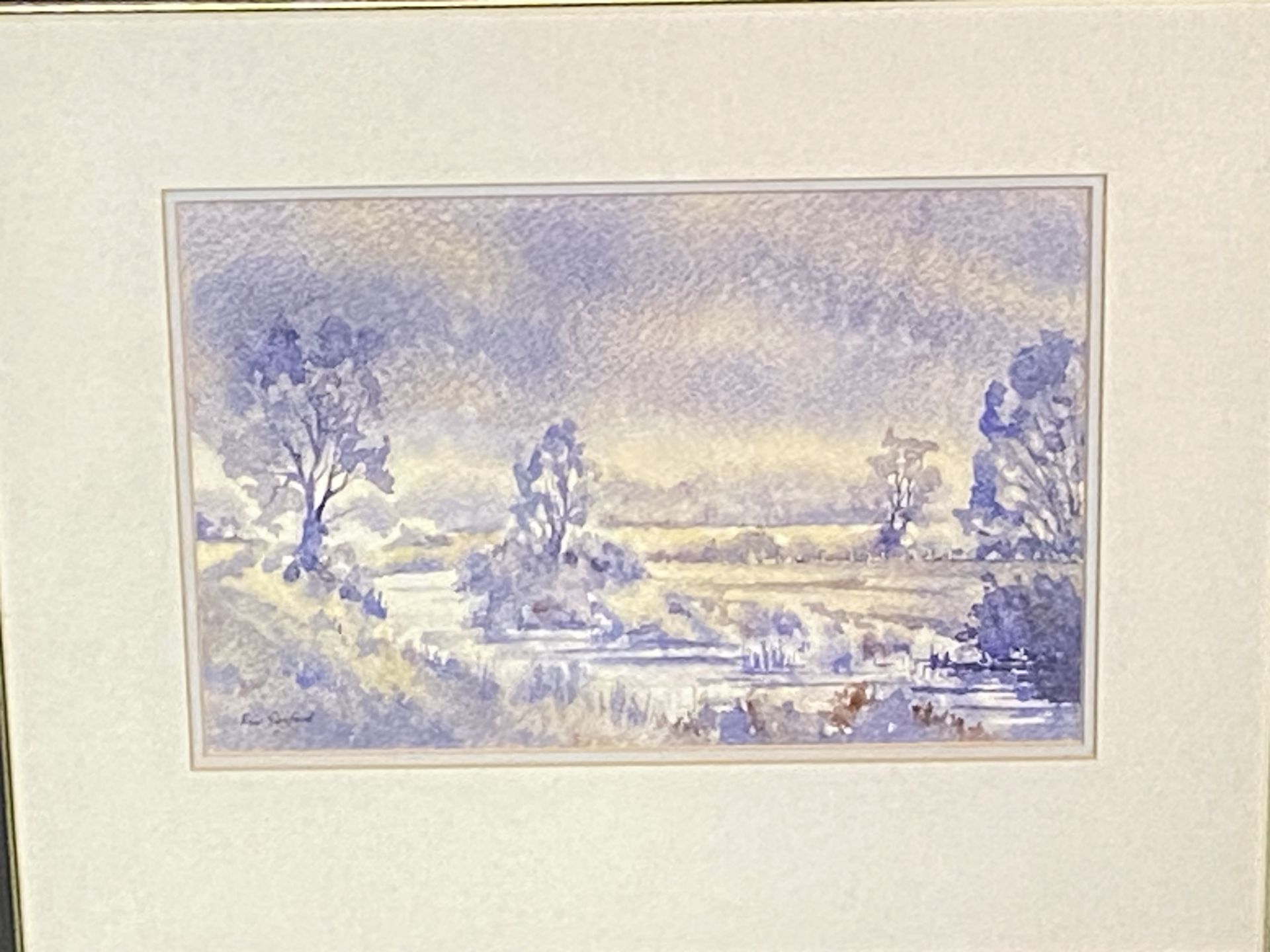 Framed and glazed watercolour by Ron Cosford - Bild 3 aus 3
