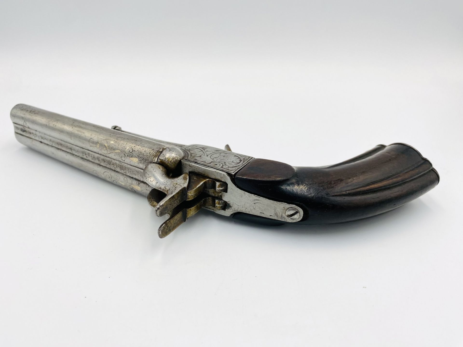 19th century percussion pistol - Image 3 of 6