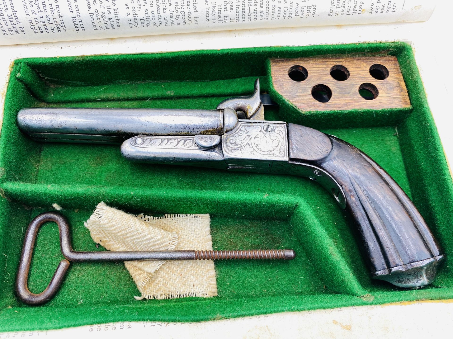 19th century percussion pistol - Image 5 of 6