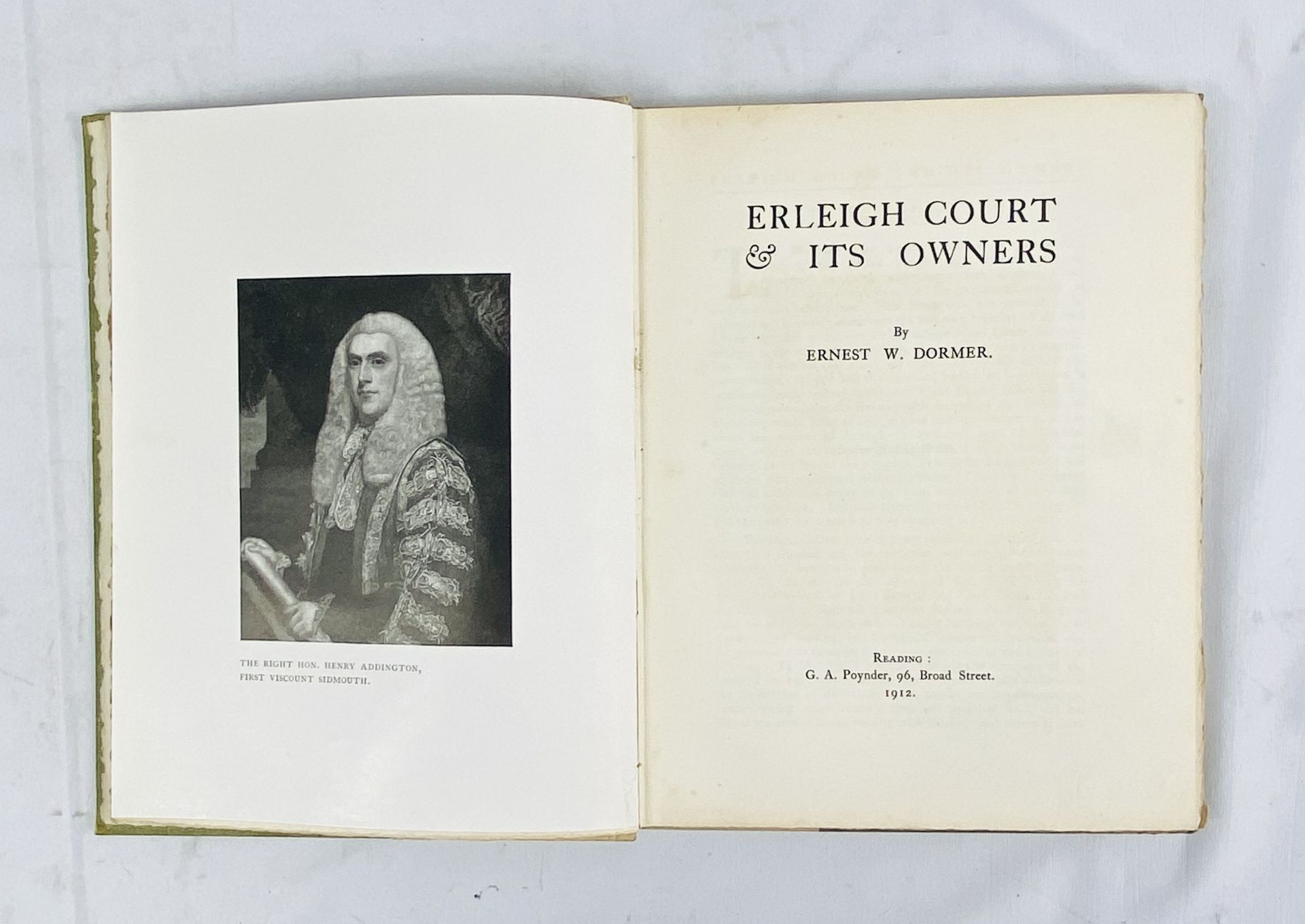 Erleigh Court & Its Owners by Ernest W Dormer, 1912 - Bild 5 aus 6