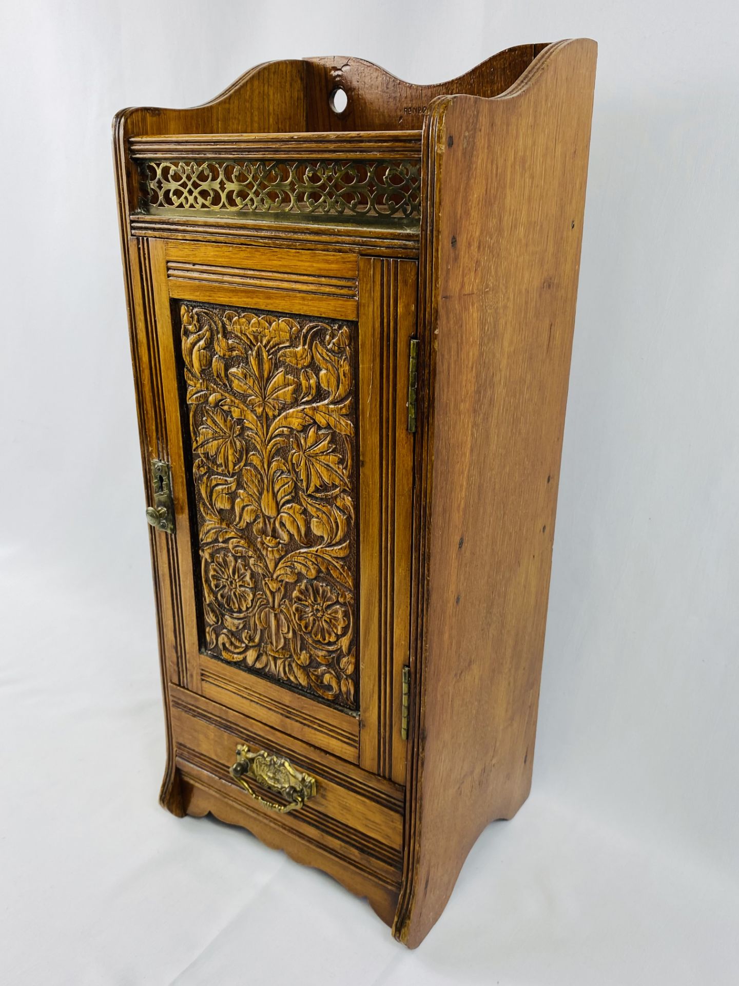 Oak smokers cabinet - Image 2 of 4