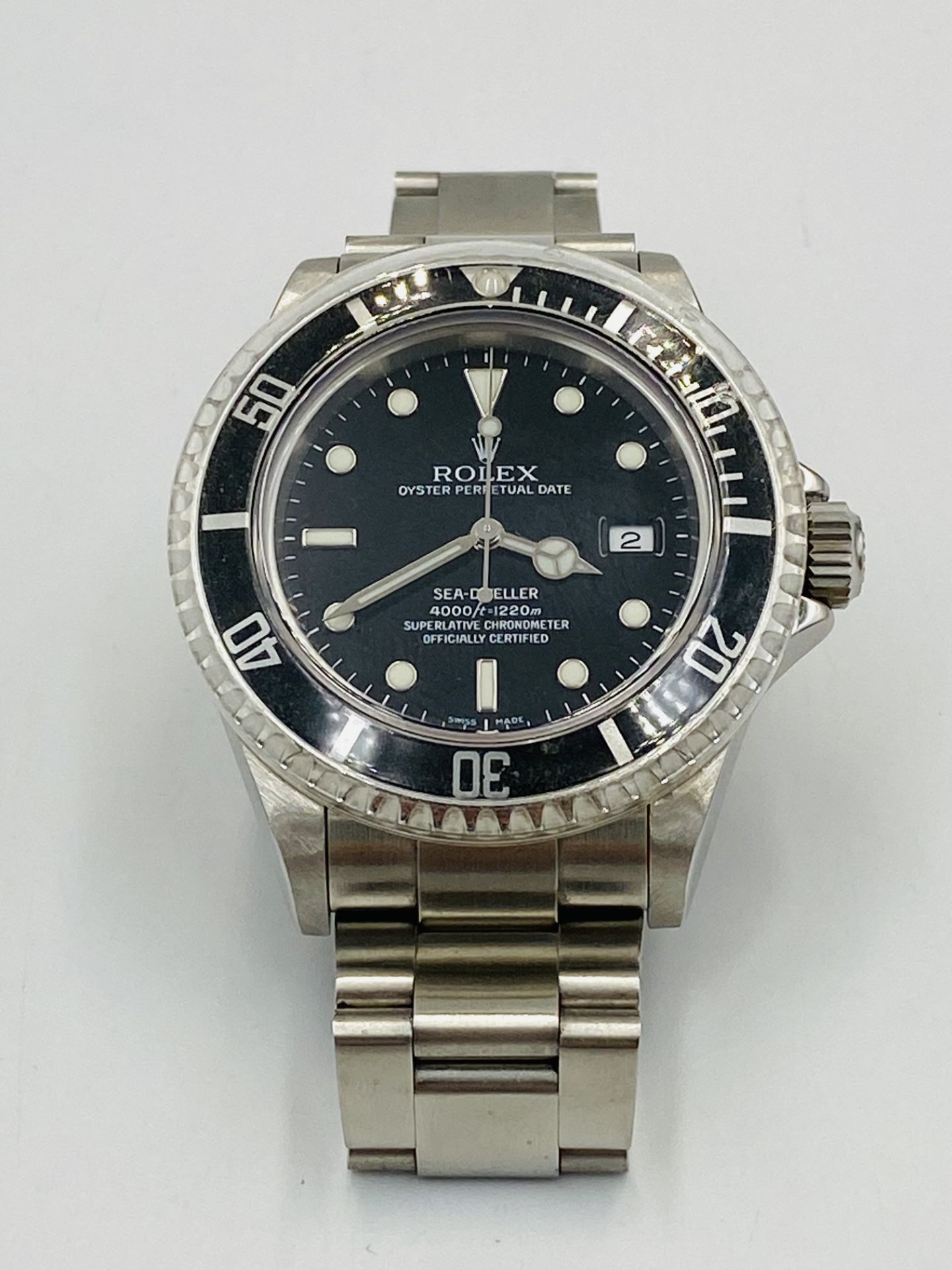 Rolex Oyster Perpetual Date Sea Dweller stainless steel wristwatch - Bild 4 aus 6
