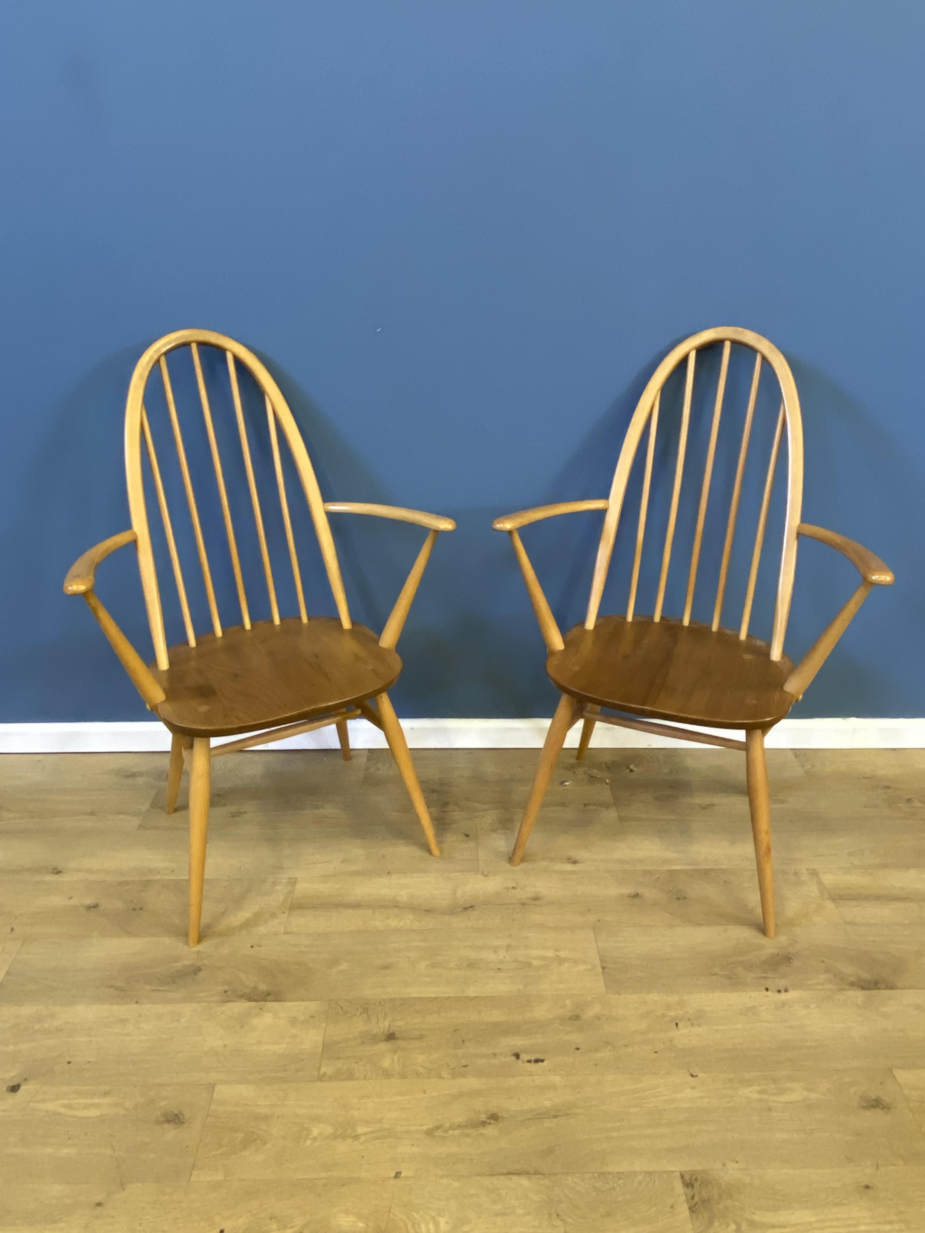 Set of six Ercol dining chairs - Image 6 of 9