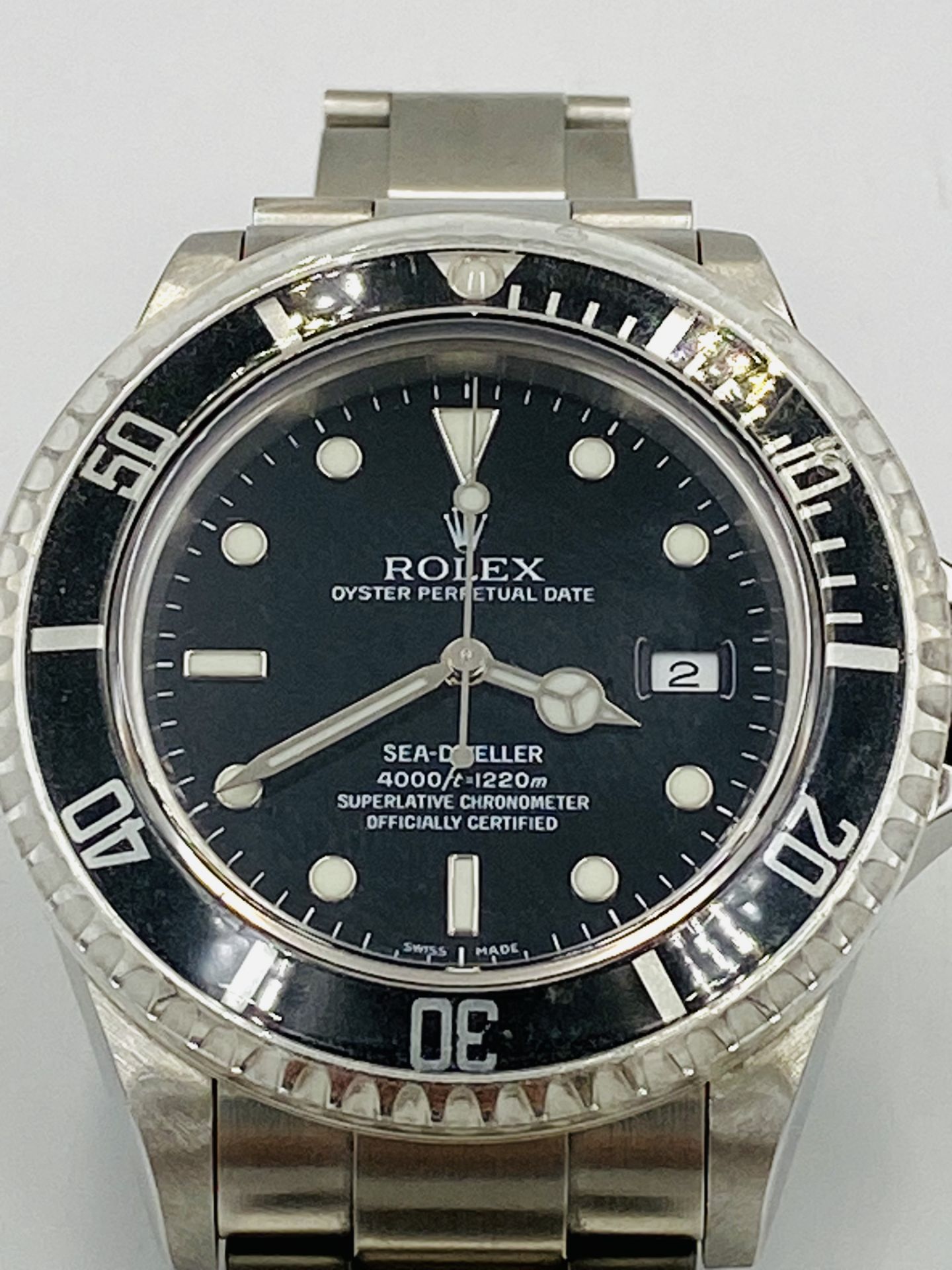 Rolex Oyster Perpetual Date Sea Dweller stainless steel wristwatch - Image 5 of 6