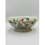 Chinese famille verte goldfish bowl
