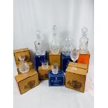 Twelve boxed items of Royal Doulton crystal
