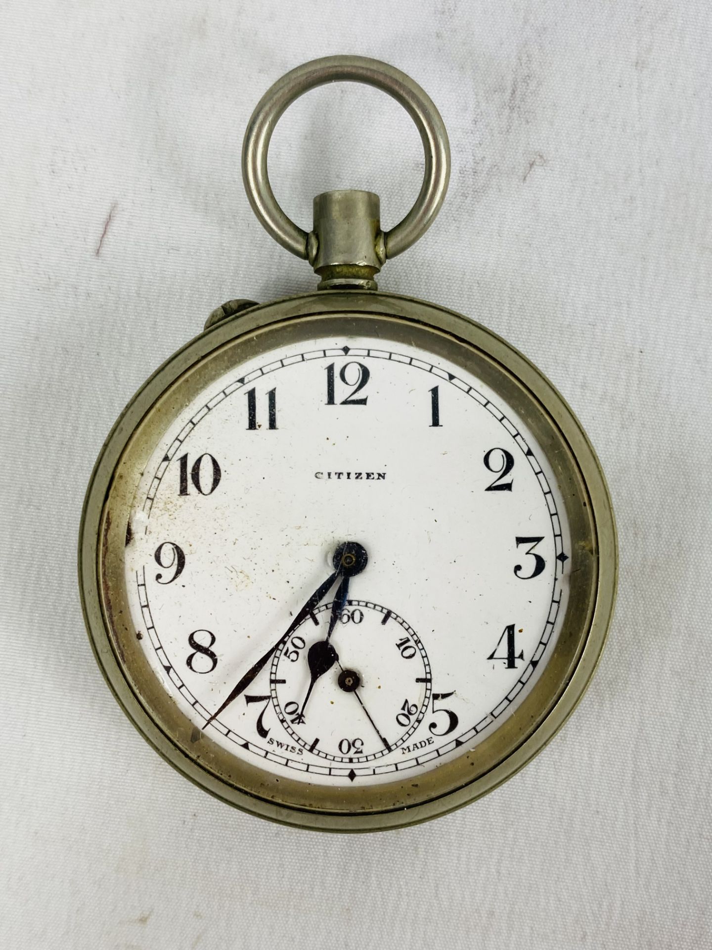 Three silver cased pocket watches, together with another - Bild 6 aus 9