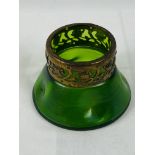 Austrian green glass bowl