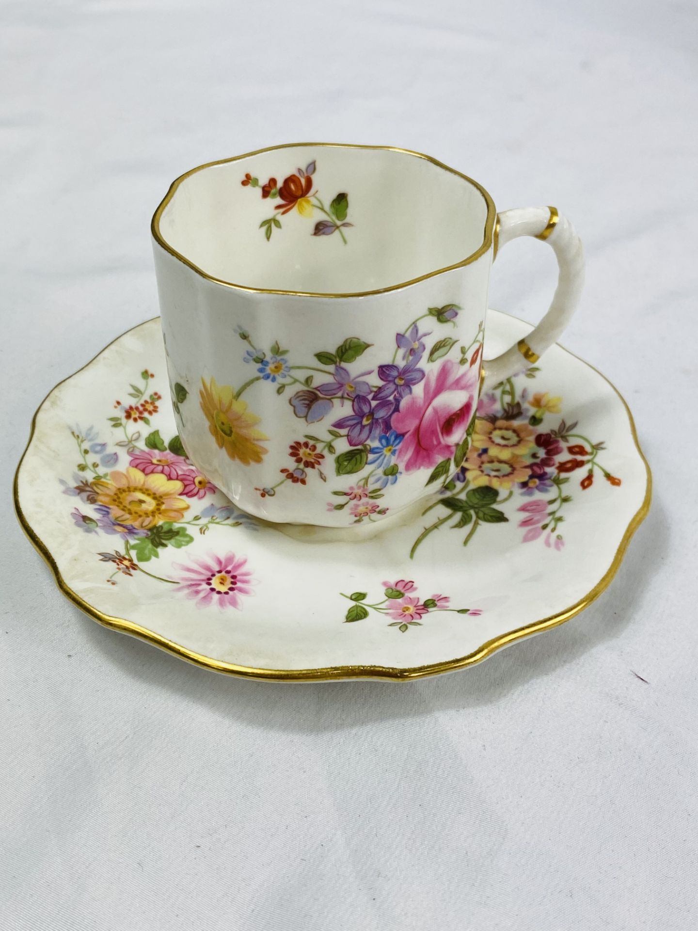 Six Royal Crown Derby coffee cups and saucers - Image 4 of 6