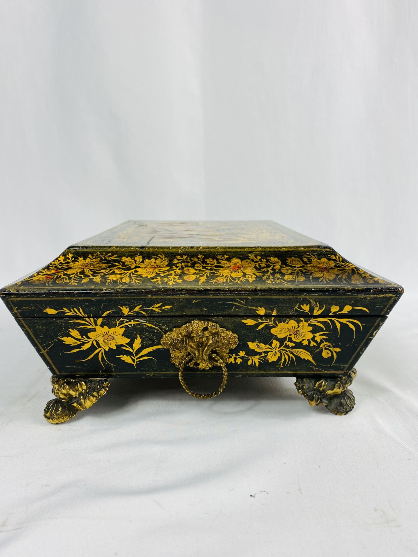 Black lacquer fitted box - Image 2 of 7
