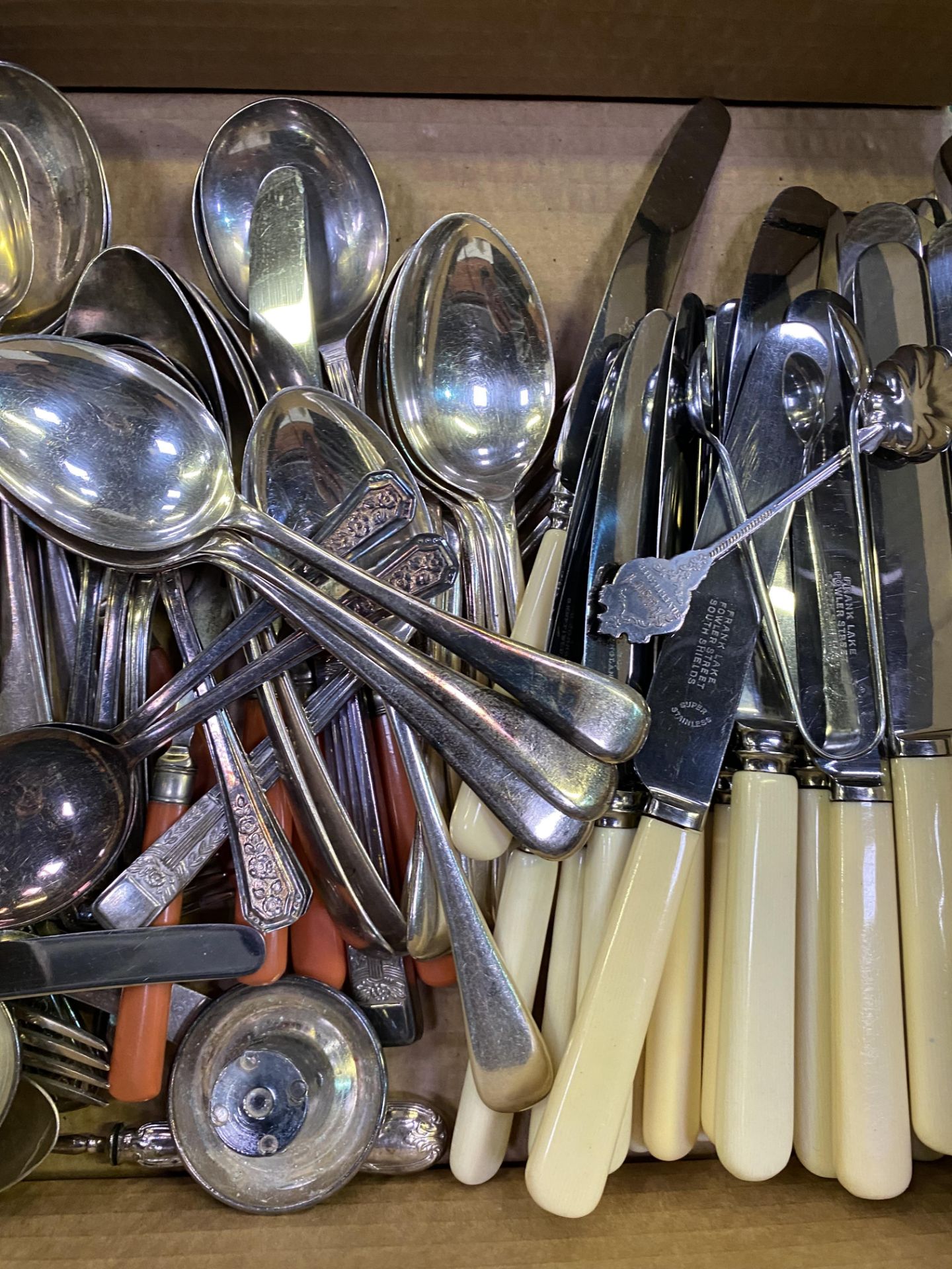 Quantity of silver plate flatware - Image 5 of 5