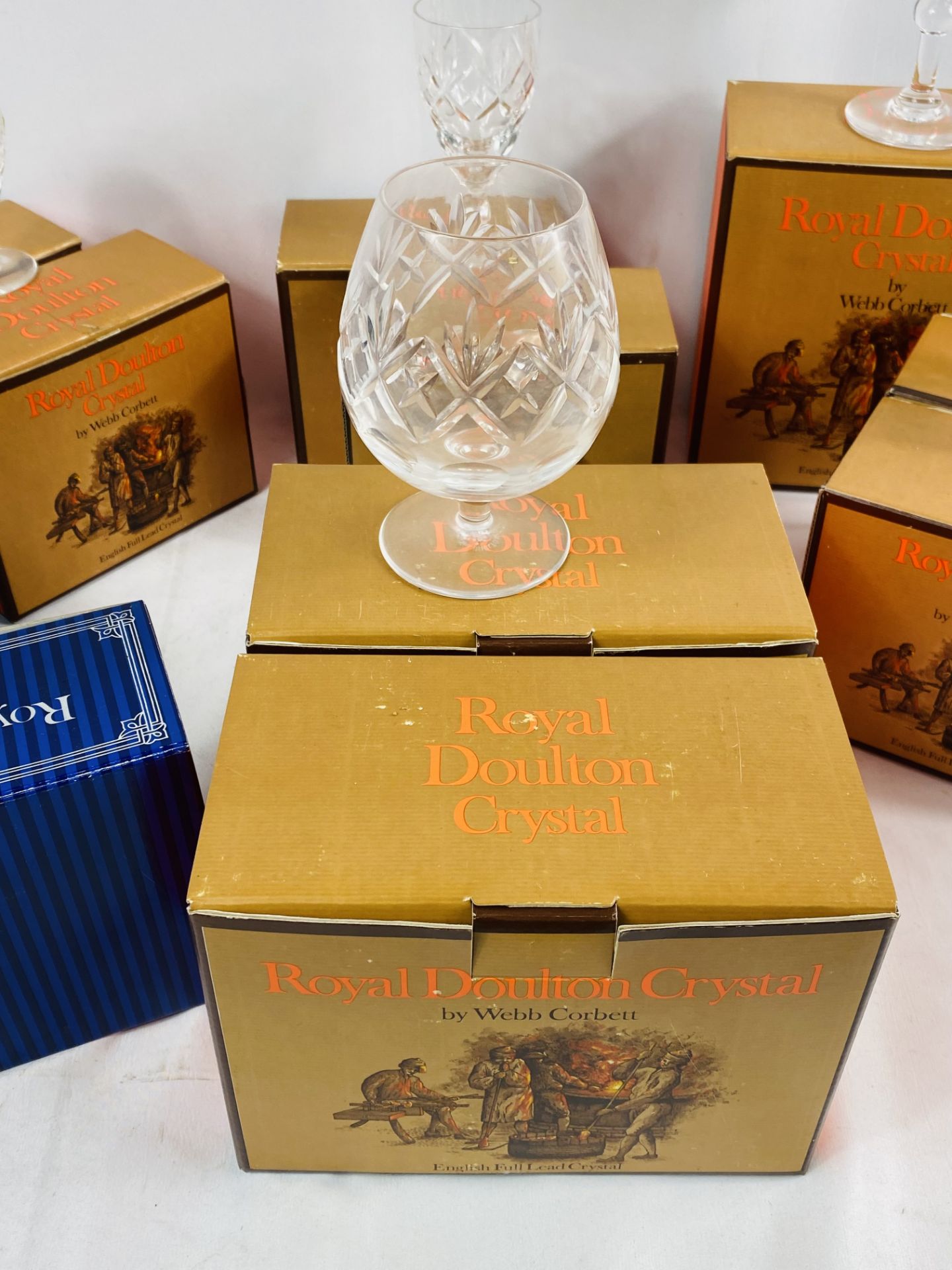 Twelve boxed items of Royal Doulton crystal - Image 3 of 7