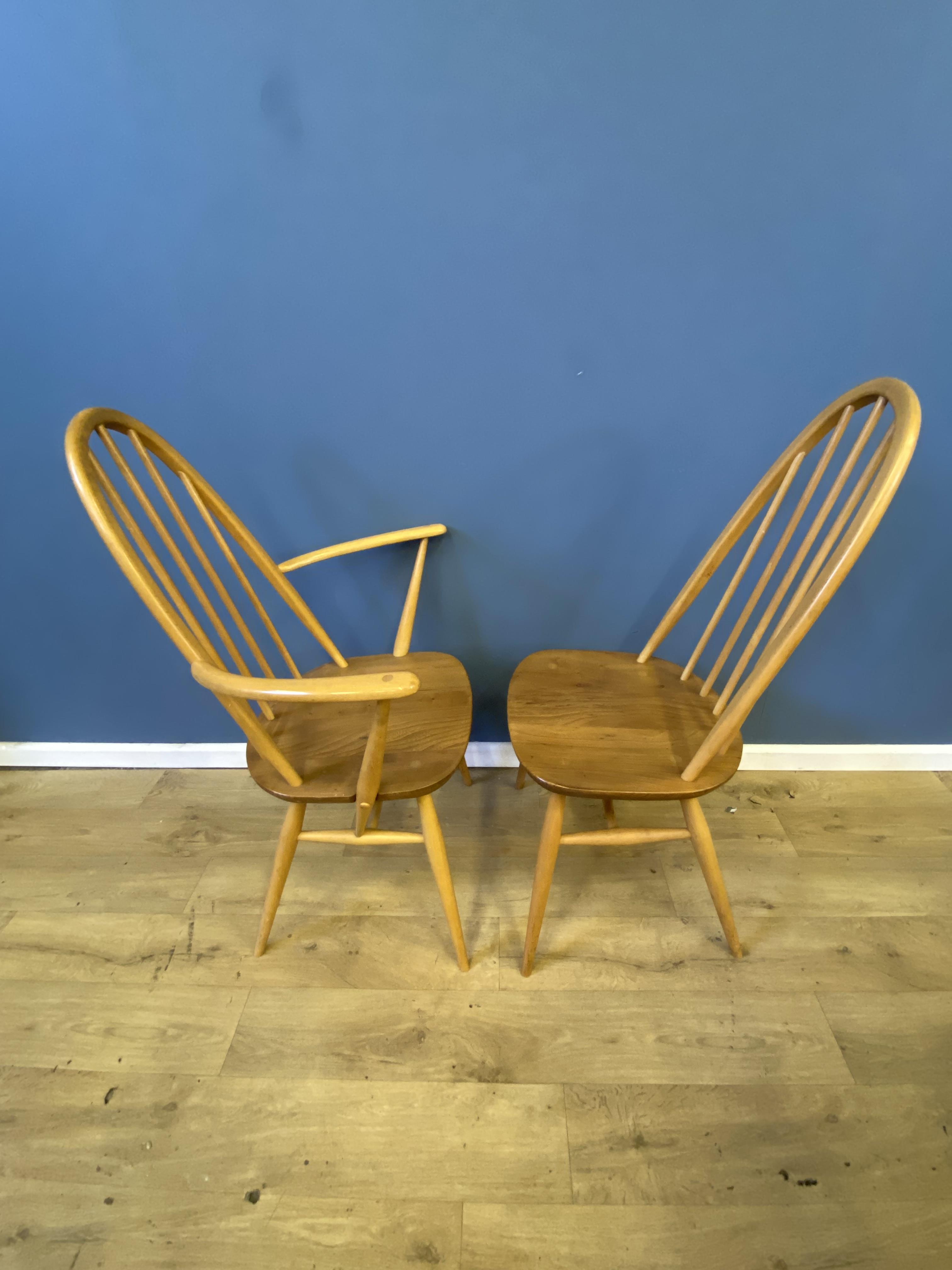 Set of six Ercol dining chairs - Image 8 of 9