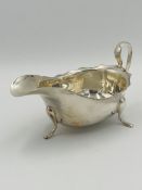 Silver sauce boat, Sheffield 1932