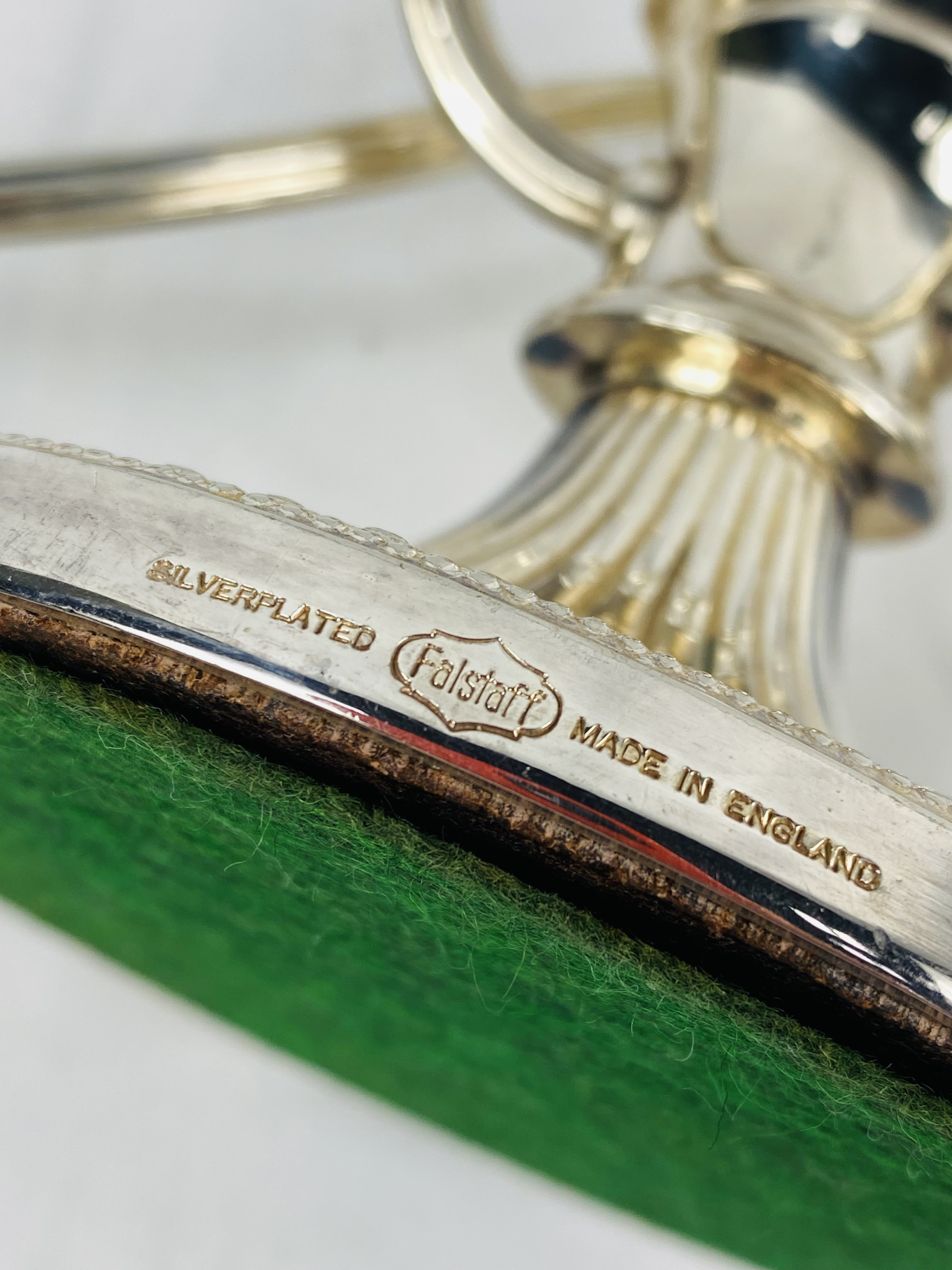 Pair of silver plate entree dishes and other items - Image 4 of 8