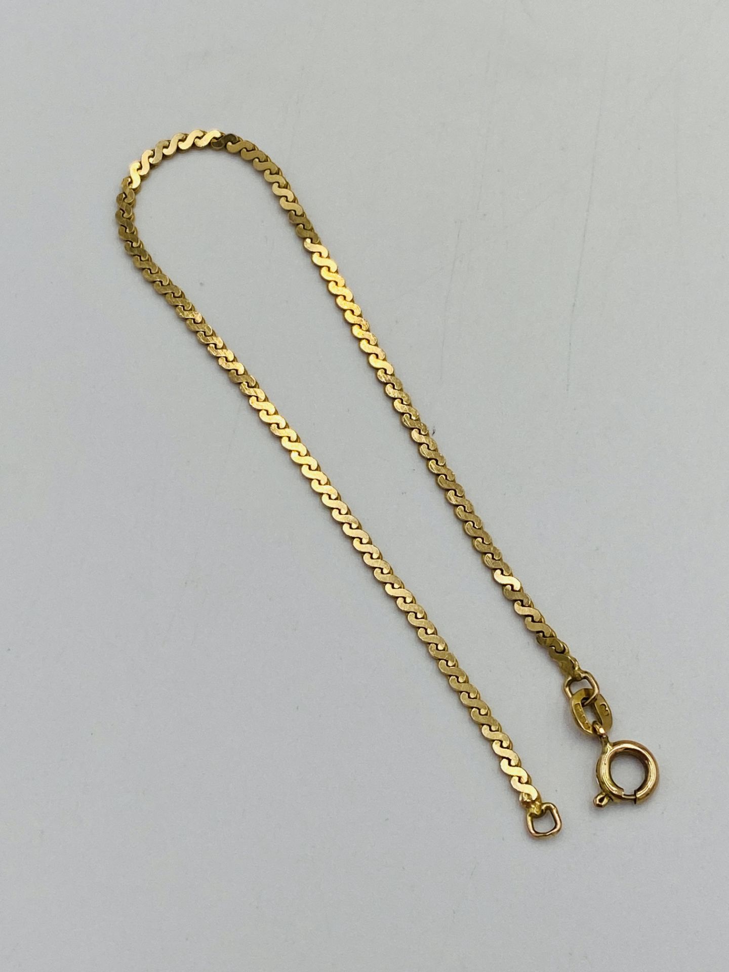 9ct gold bracelet - Image 3 of 3