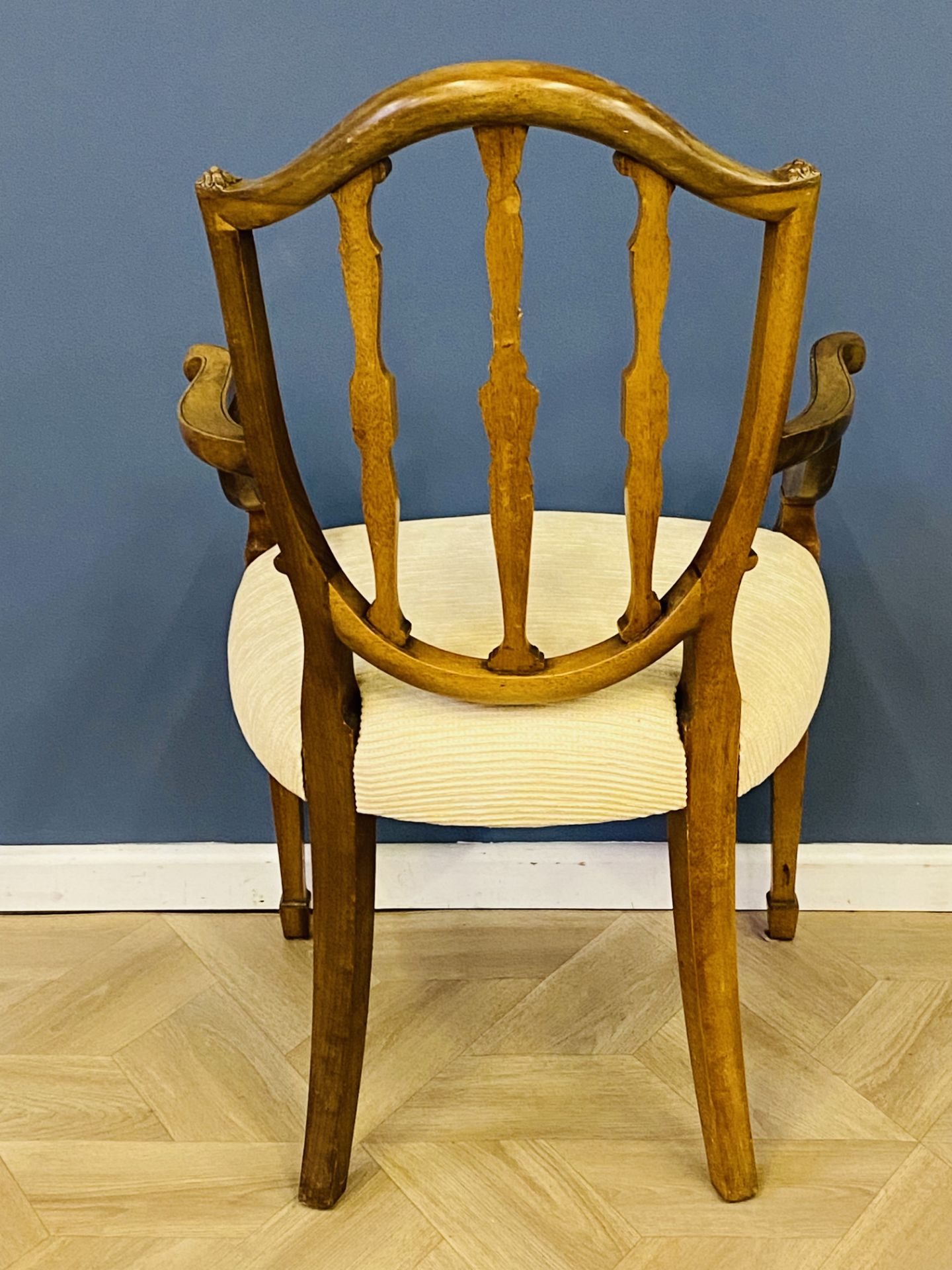 Edwardian mahogany elbow chair - Image 4 of 6