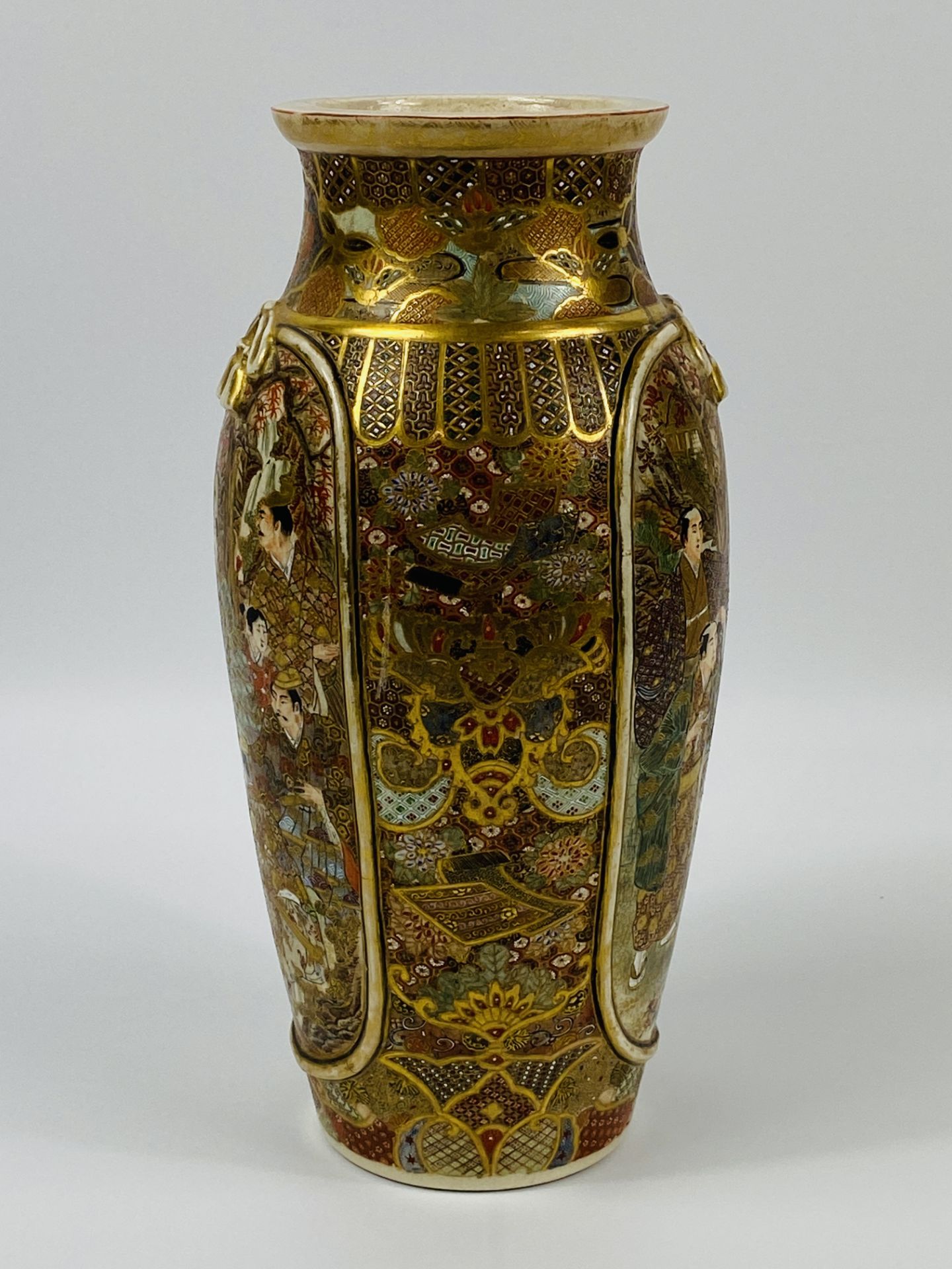 Early 20th century Satsuma vase - Image 3 of 4