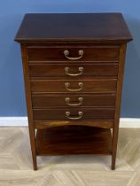 Edwardian mahogany music cabinet