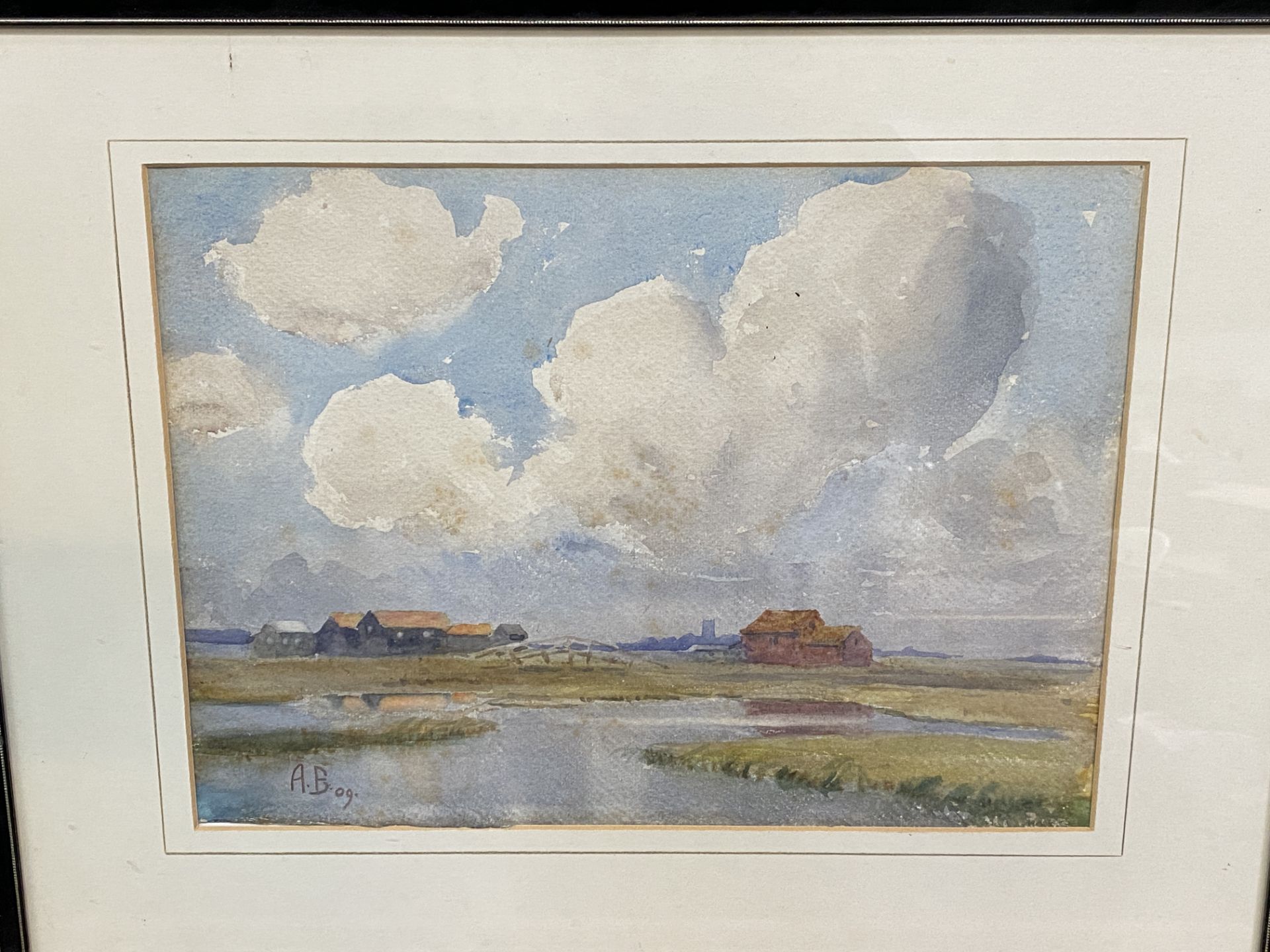 Framed and glazed watercolour - Image 2 of 4