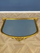 Victorian style gilt overmantle mirror
