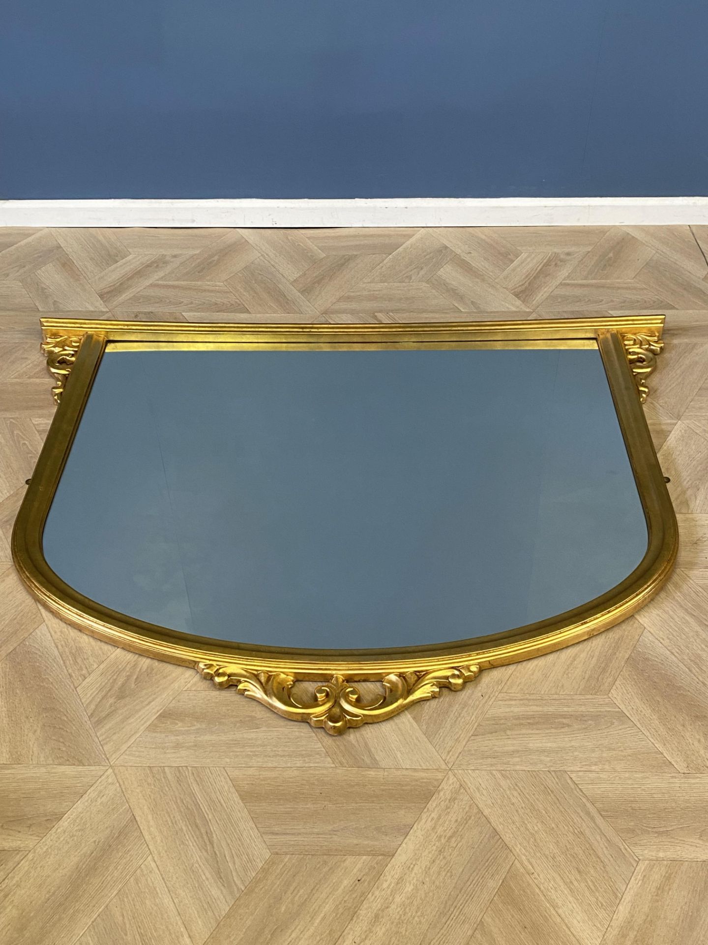 Victorian style gilt overmantle mirror