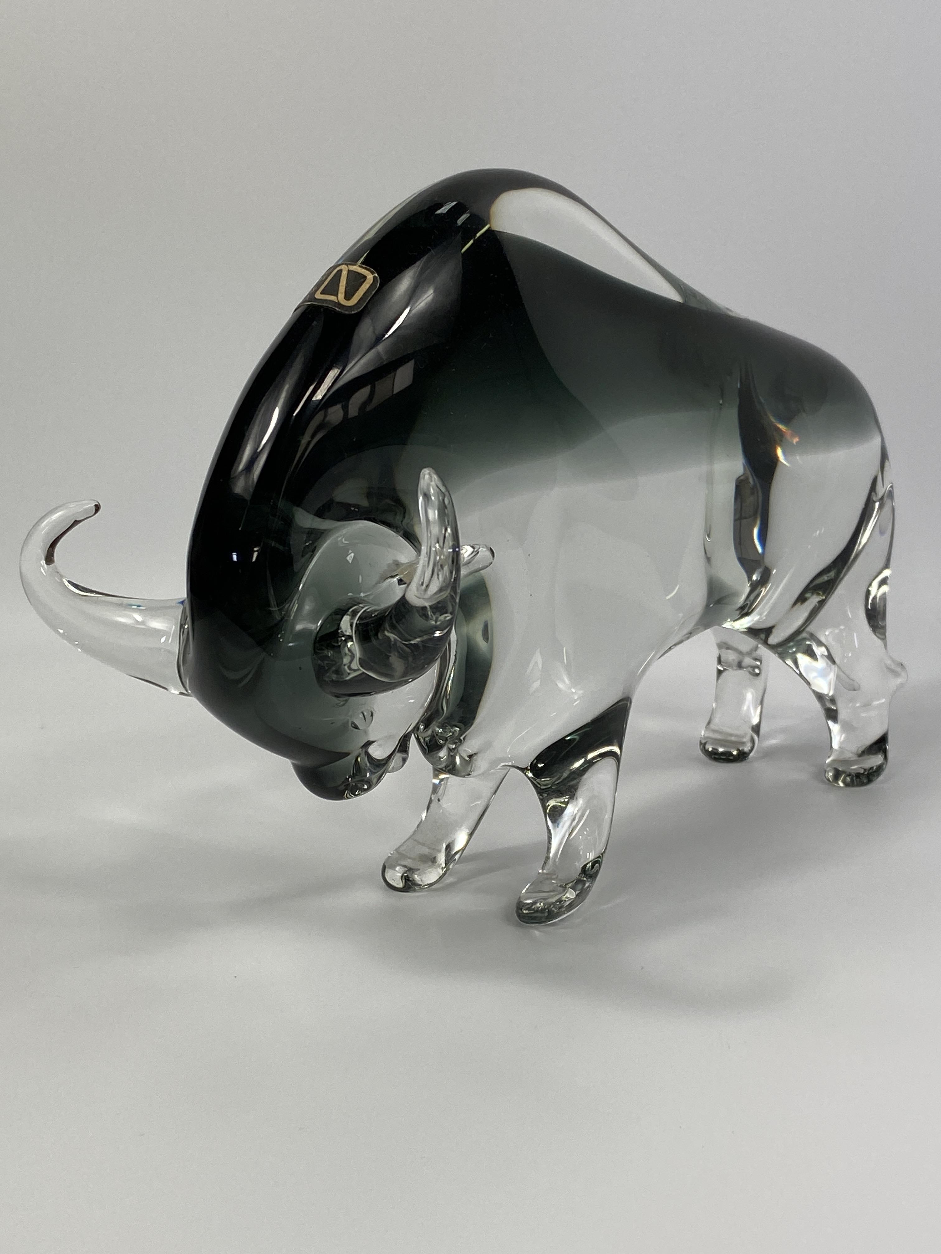 Murano glass bull - Image 5 of 6