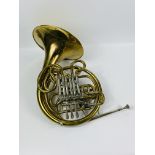 French horn in carry case