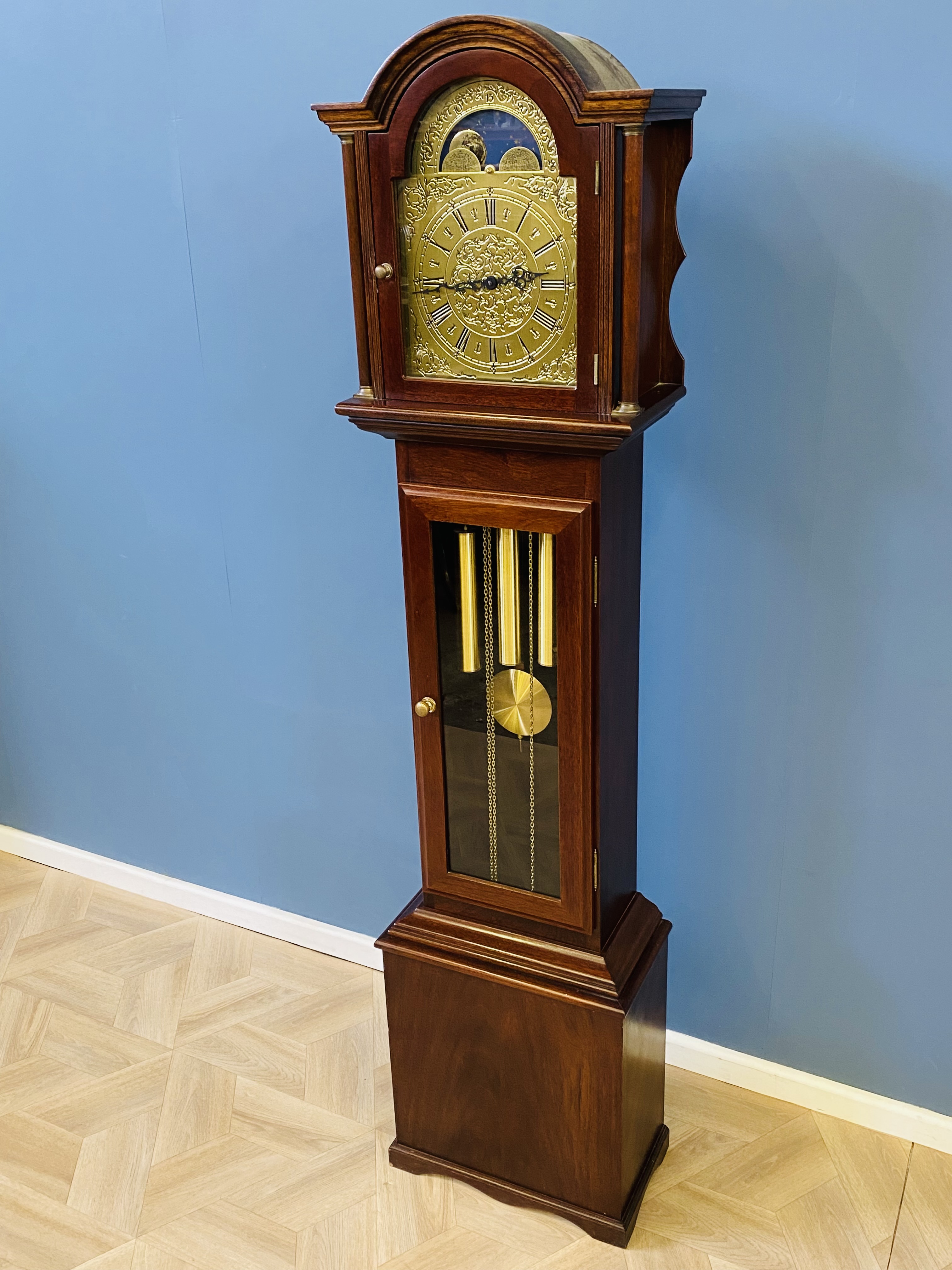 Mahogany longcase clock - Image 3 of 6