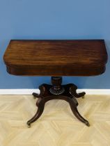 Regency mahogany card table