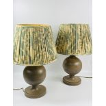 Pair of ceramic table lamps