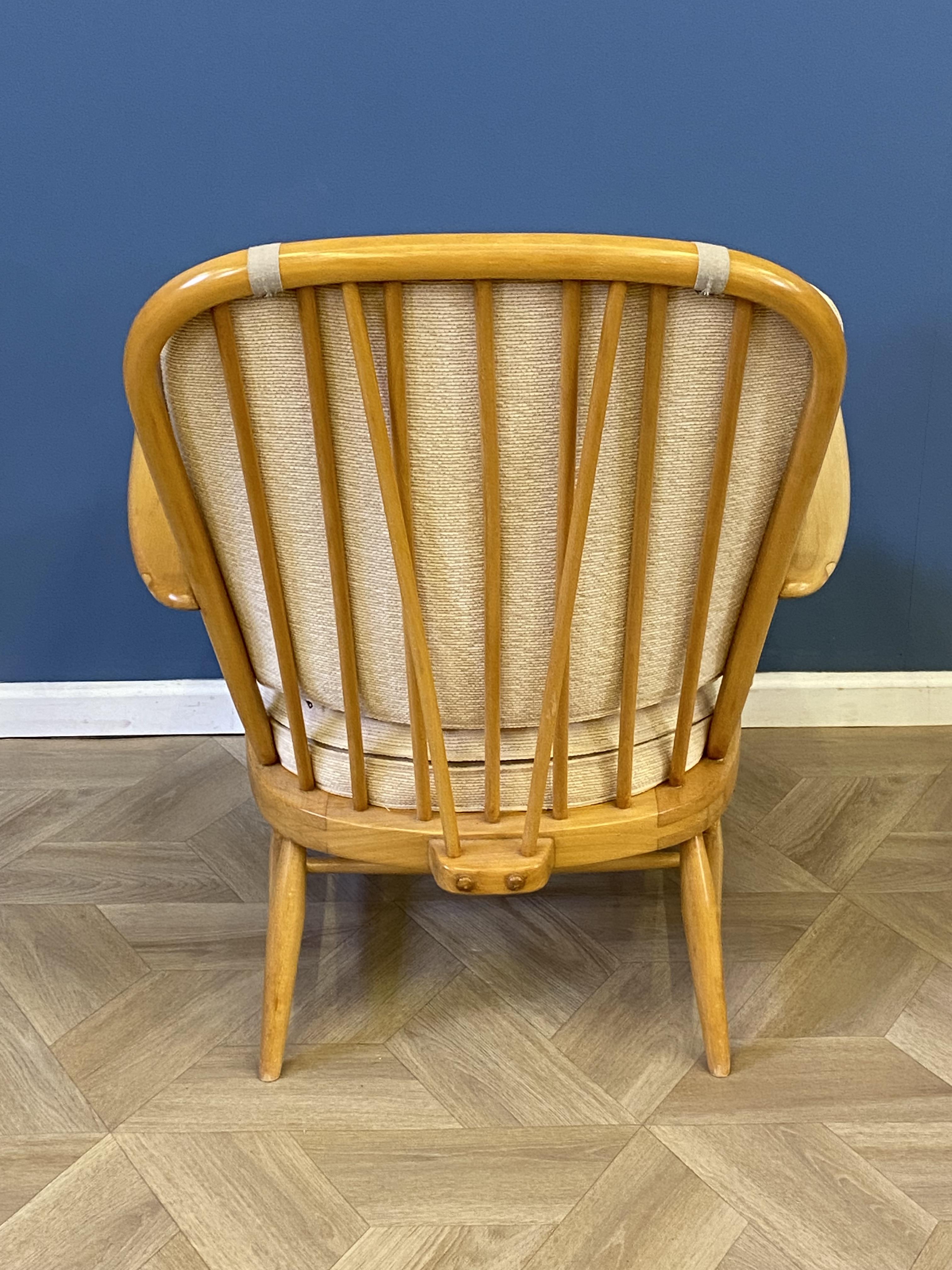 Ercol style open armchair - Image 4 of 7