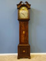 19th century mahogany longcase clock